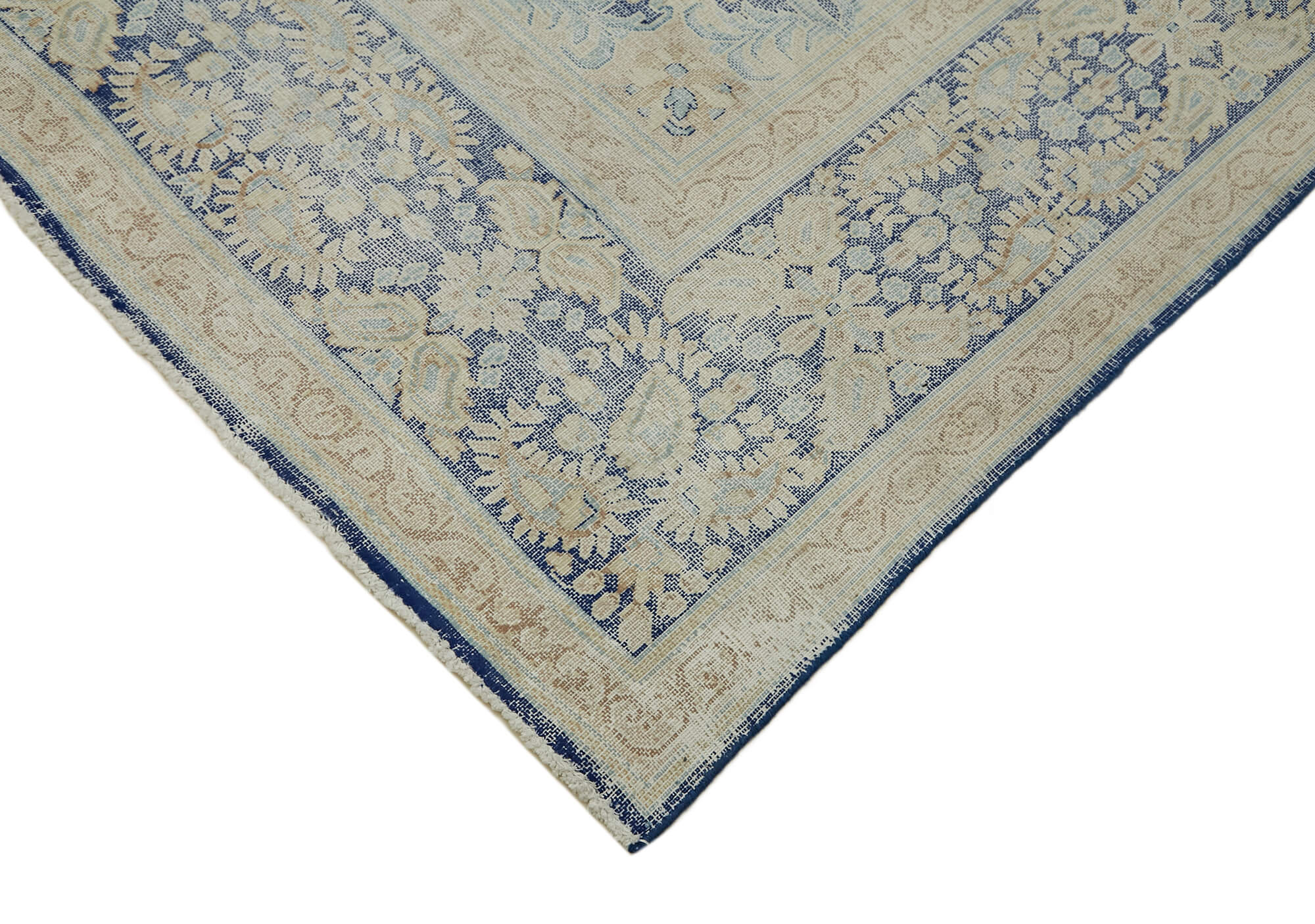 10 x 12 Beige Vintage Large Area Rug - 7270