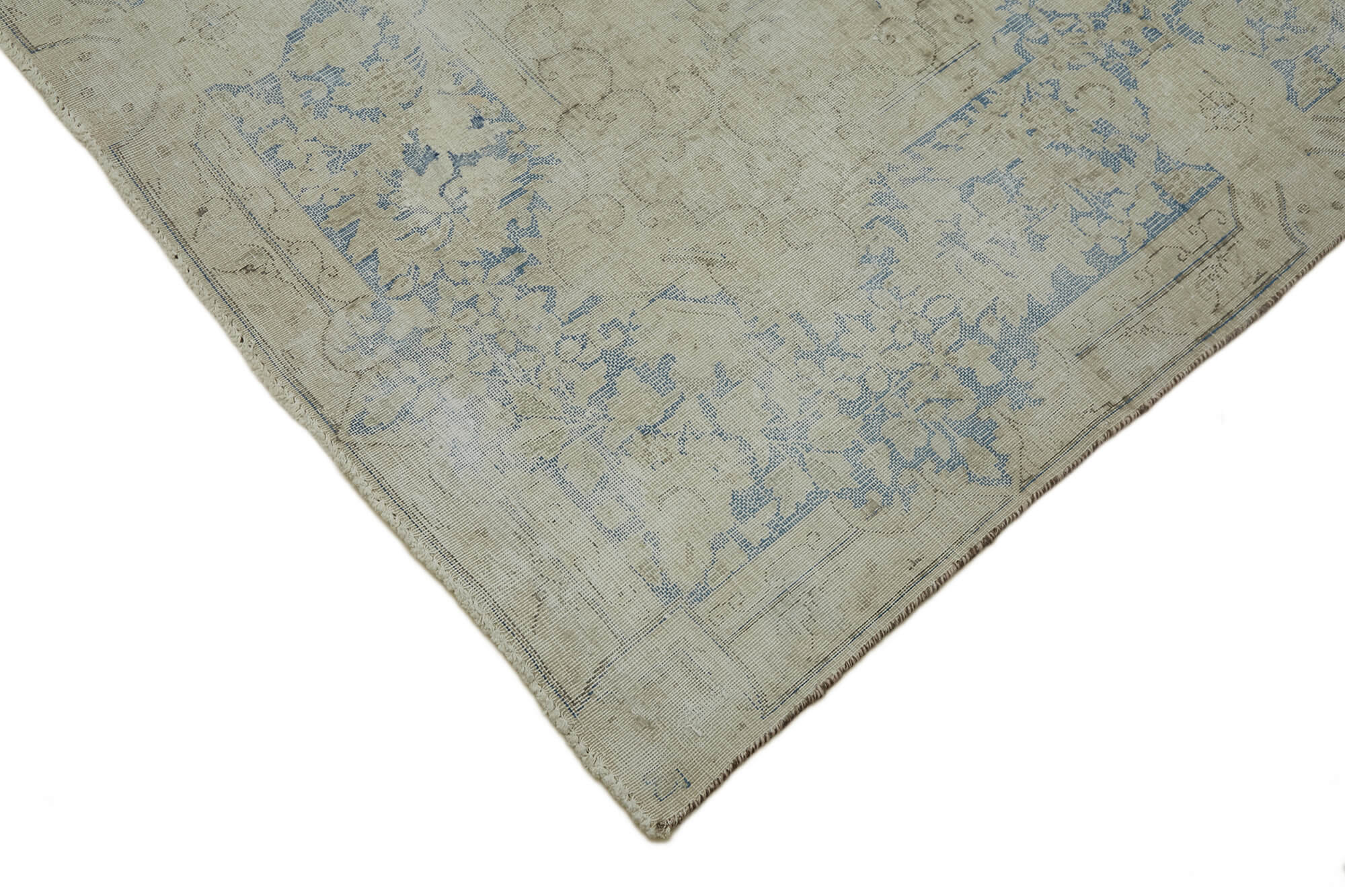 9 x 13 Beige Vintage Large Area Rug - 7271