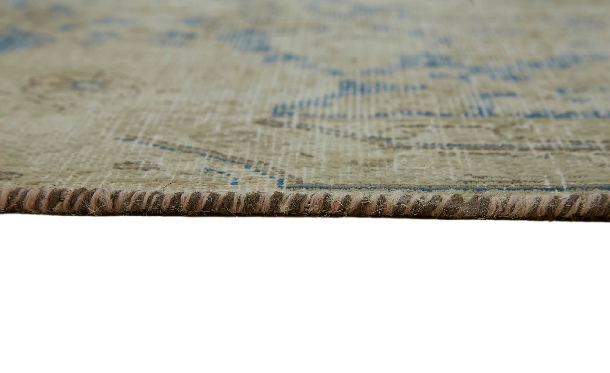 9 x 13 Beige Vintage Large Area Rug - 7271