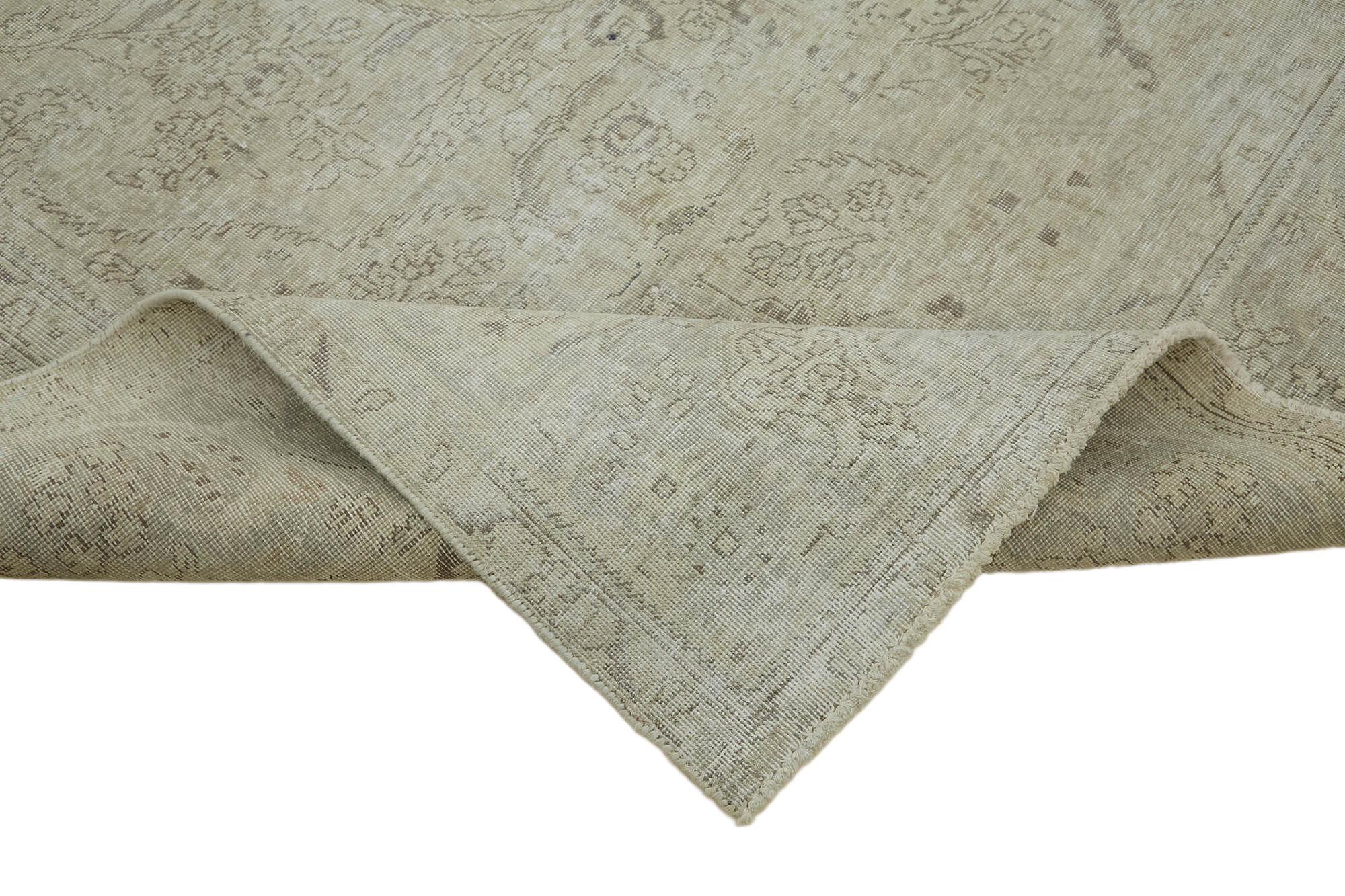 9 x 12 Beige Vintage Large Area Rug - 7272