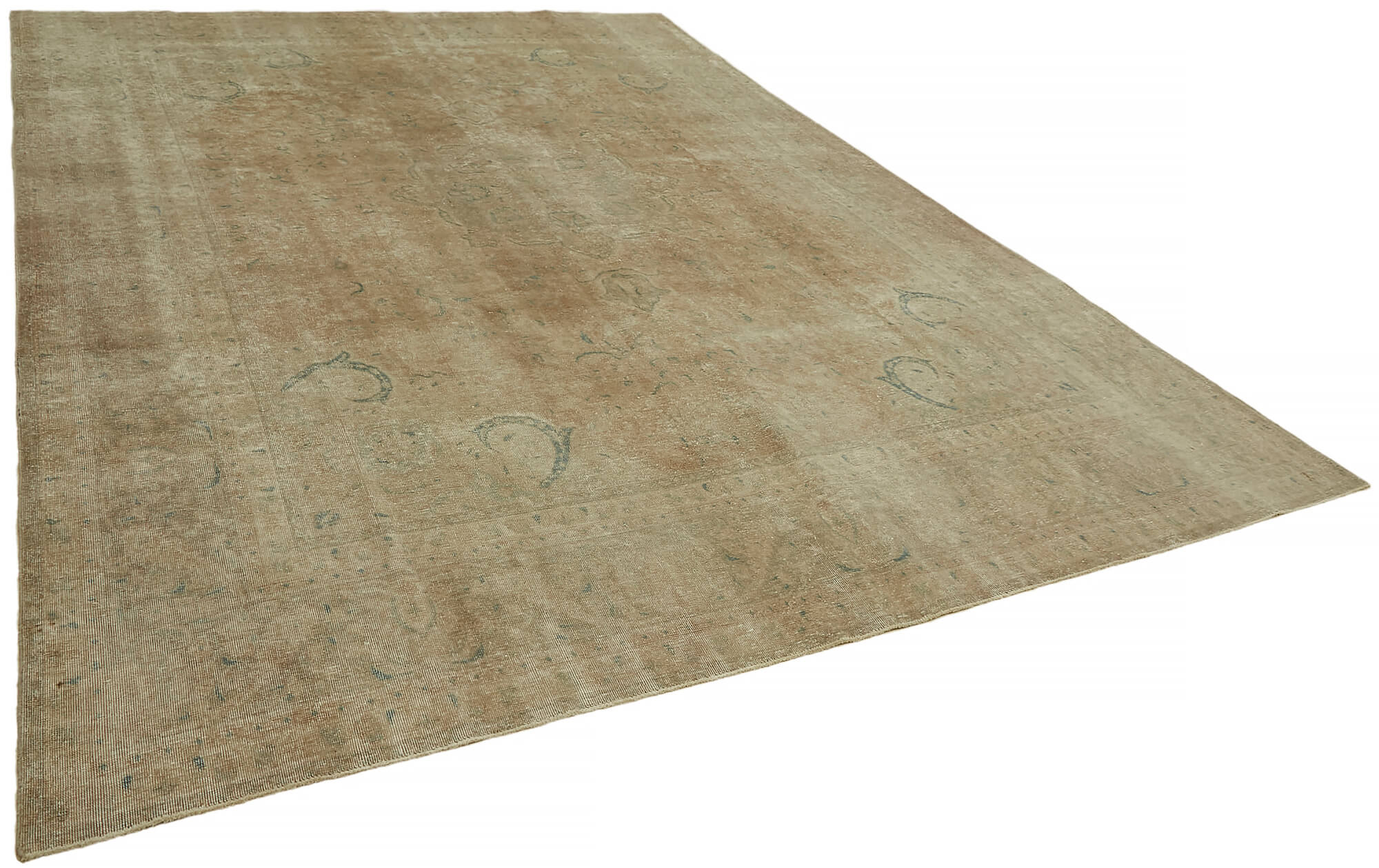 9 x 13 Beige Vintage Large Area Rug - 7275