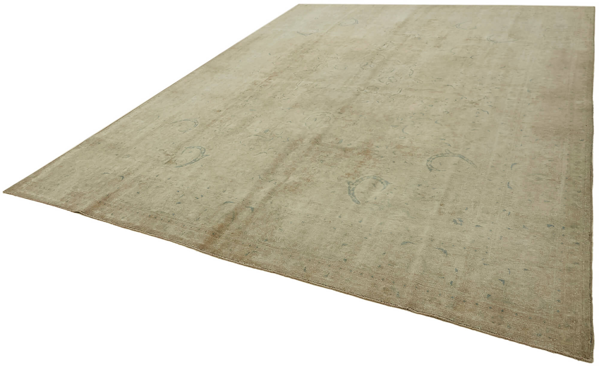 9 x 13 Beige Vintage Large Area Rug - 7275