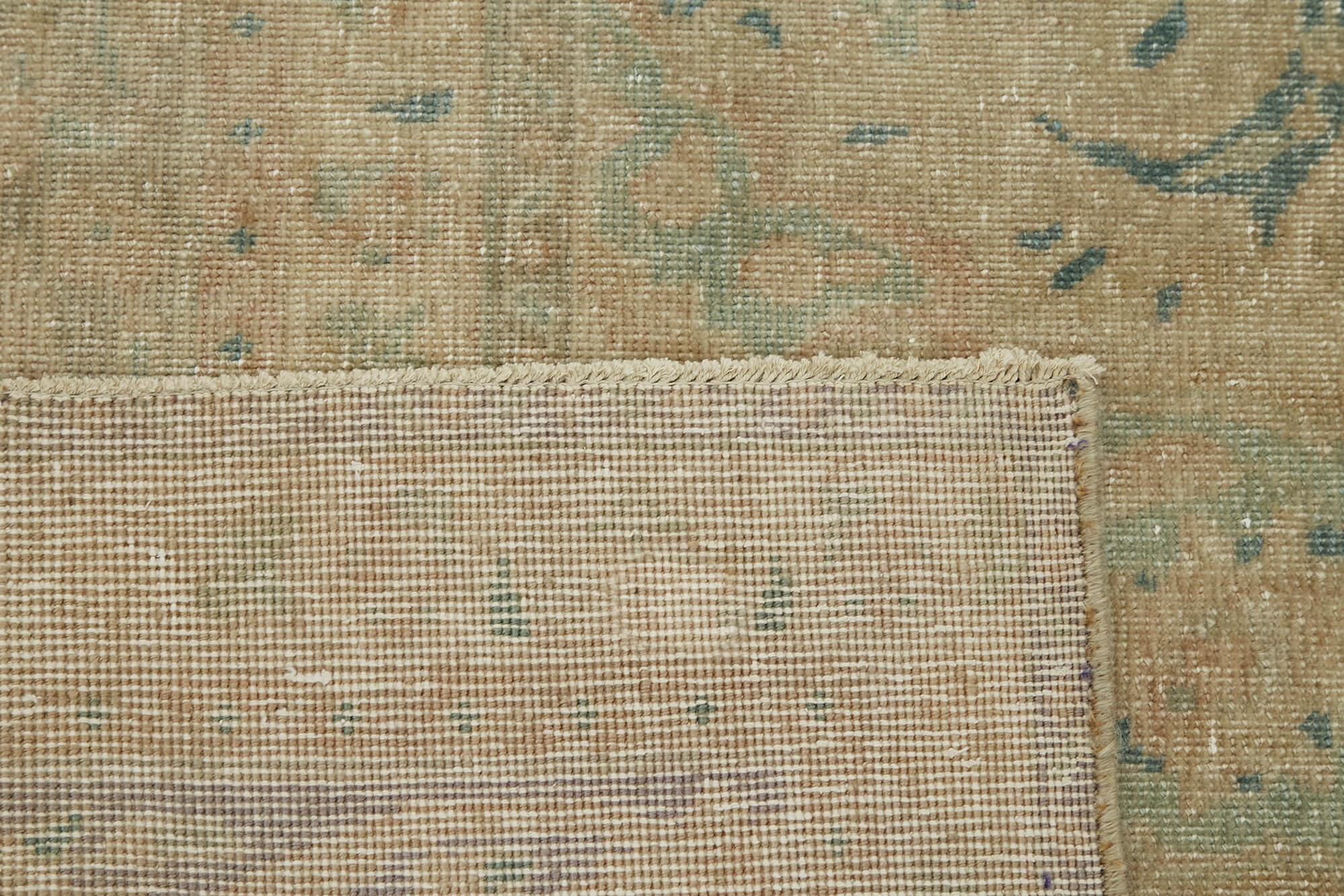 9 x 13 Beige Vintage Large Area Rug - 7275