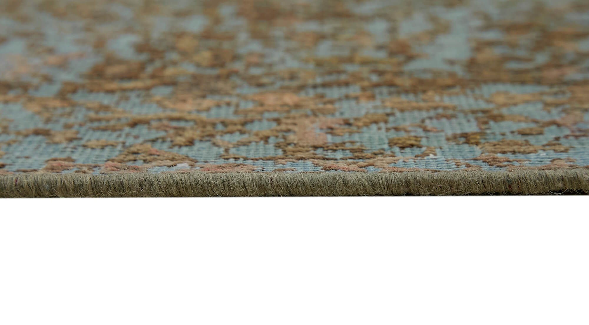 8 x 11 Blue Overdyed Large Area Rug - 7276