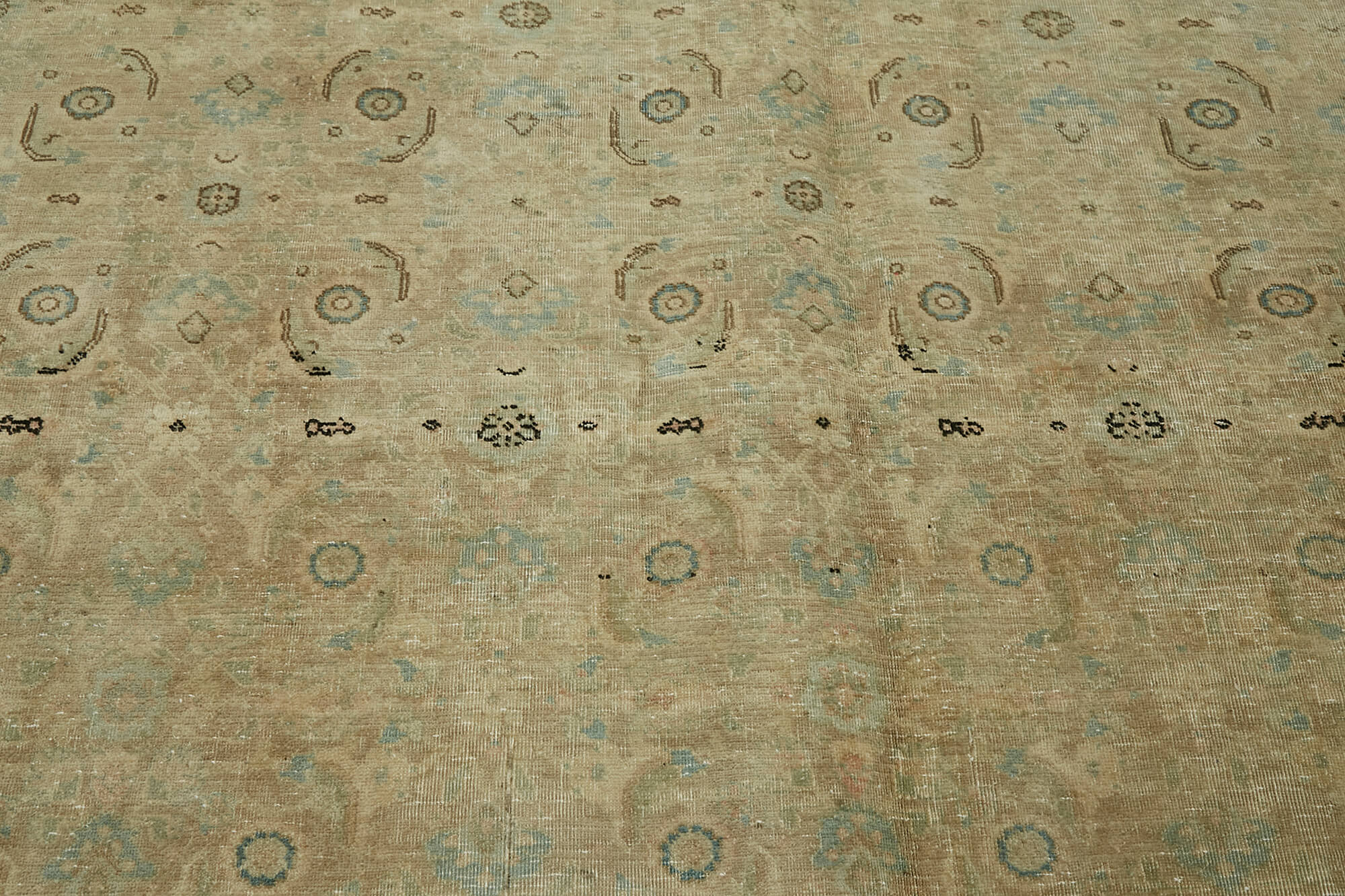 6 x 10 Beige Vintage Large Area Rug - 7281