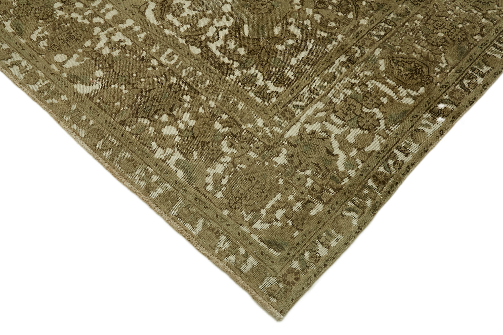 9 x 12 Beige Vintage Large Area Rug - 7285