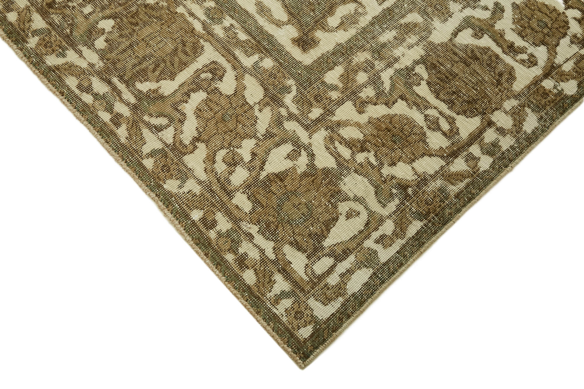 10 x 11 Beige Vintage Large Area Rug - 7286