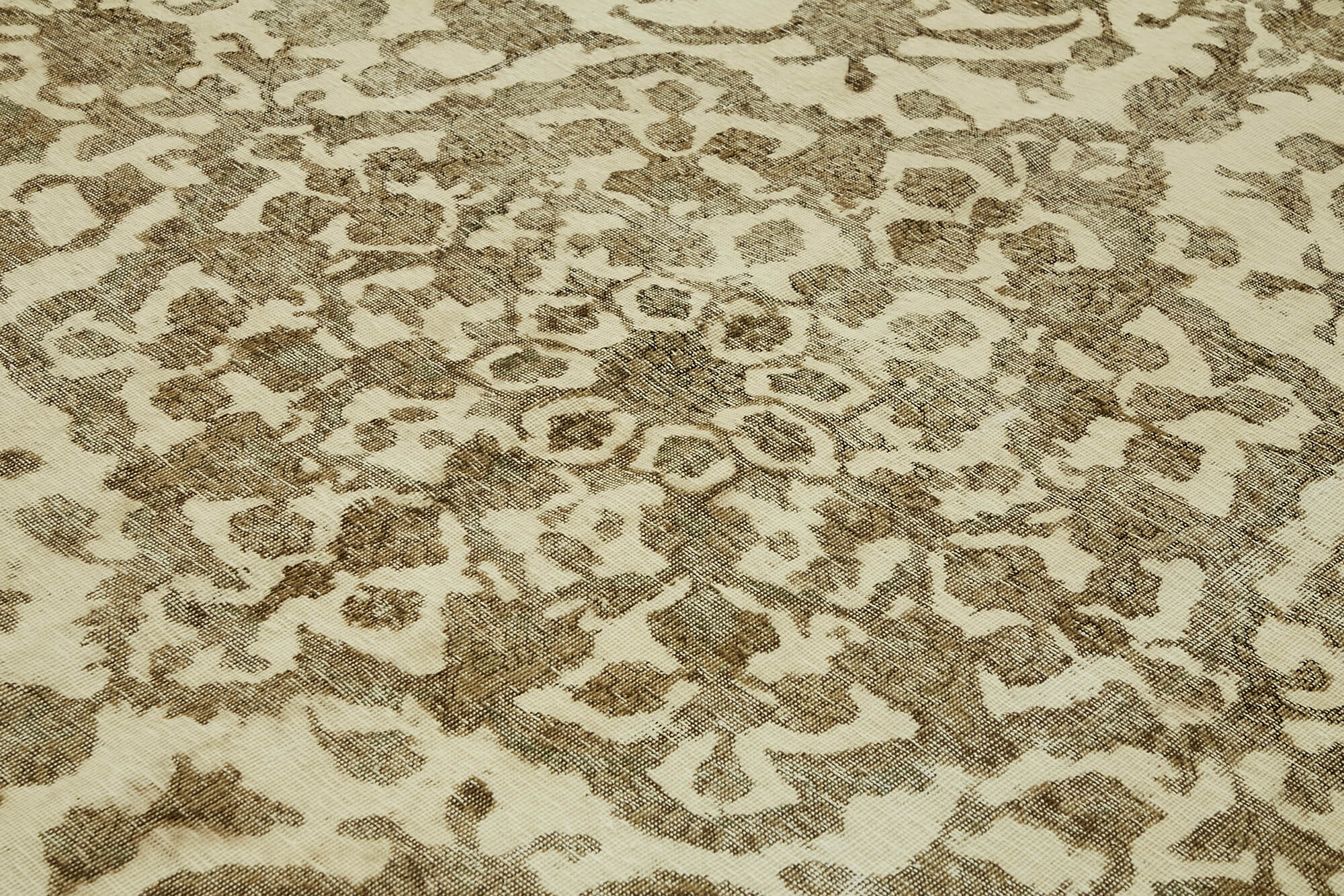 10 x 11 Beige Vintage Large Area Rug - 7286