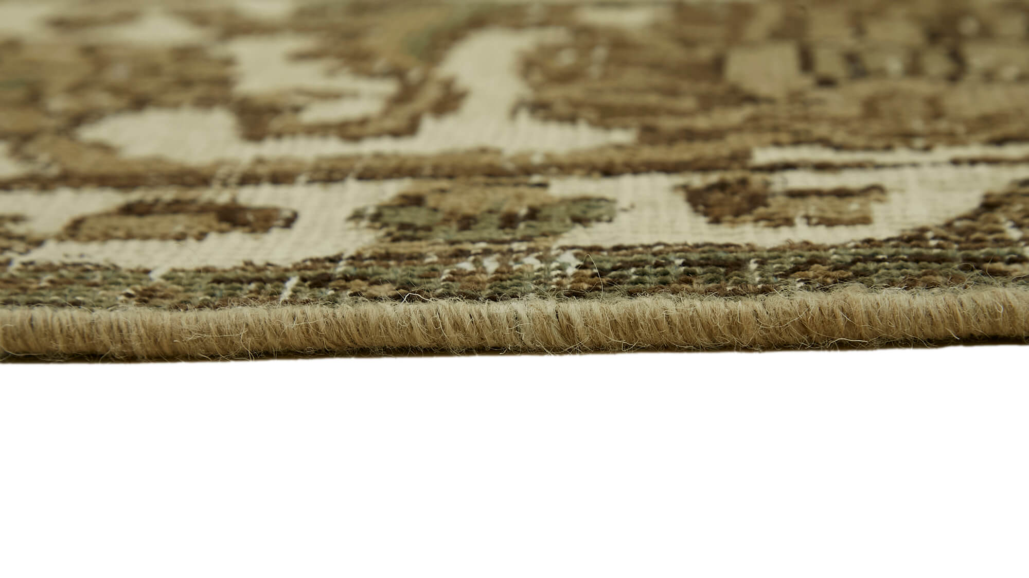 10 x 11 Beige Vintage Large Area Rug - 7286