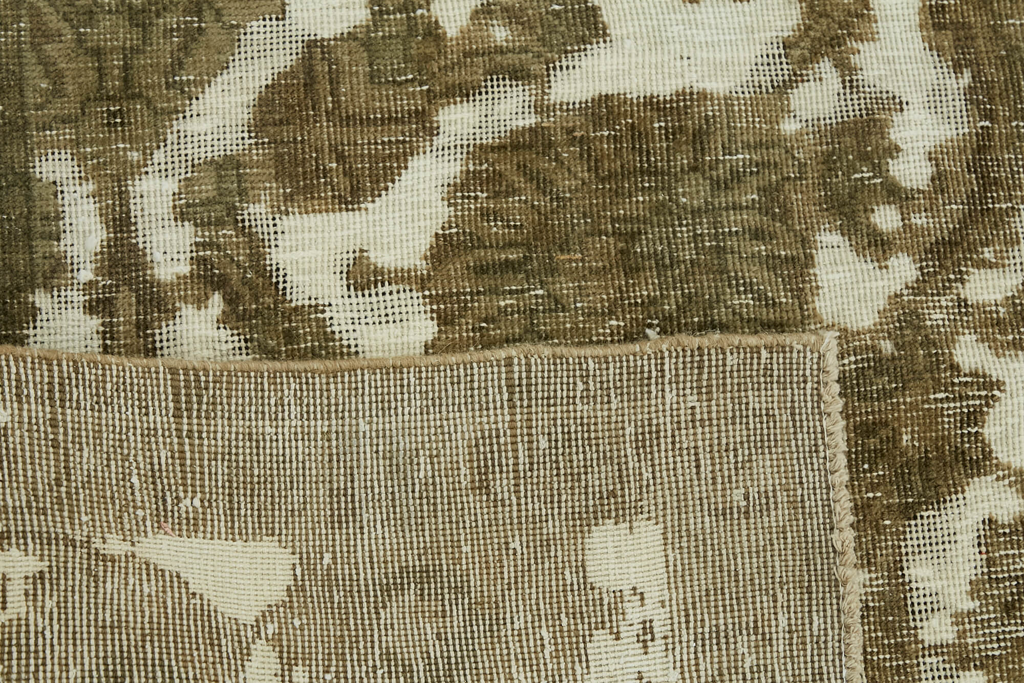 9 x 13 Beige Vintage Large Area Rug - 7289