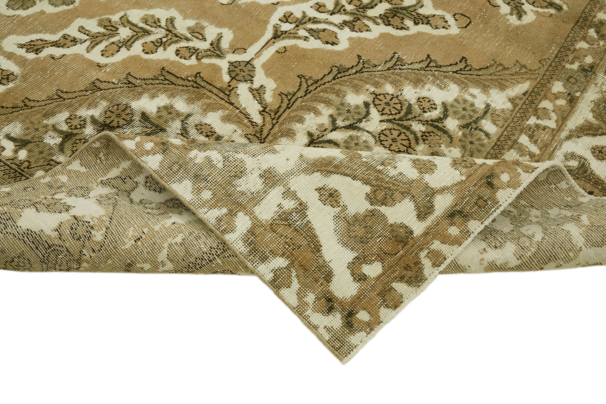 9 x 12 Beige Vintage Large Area Rug - 7294