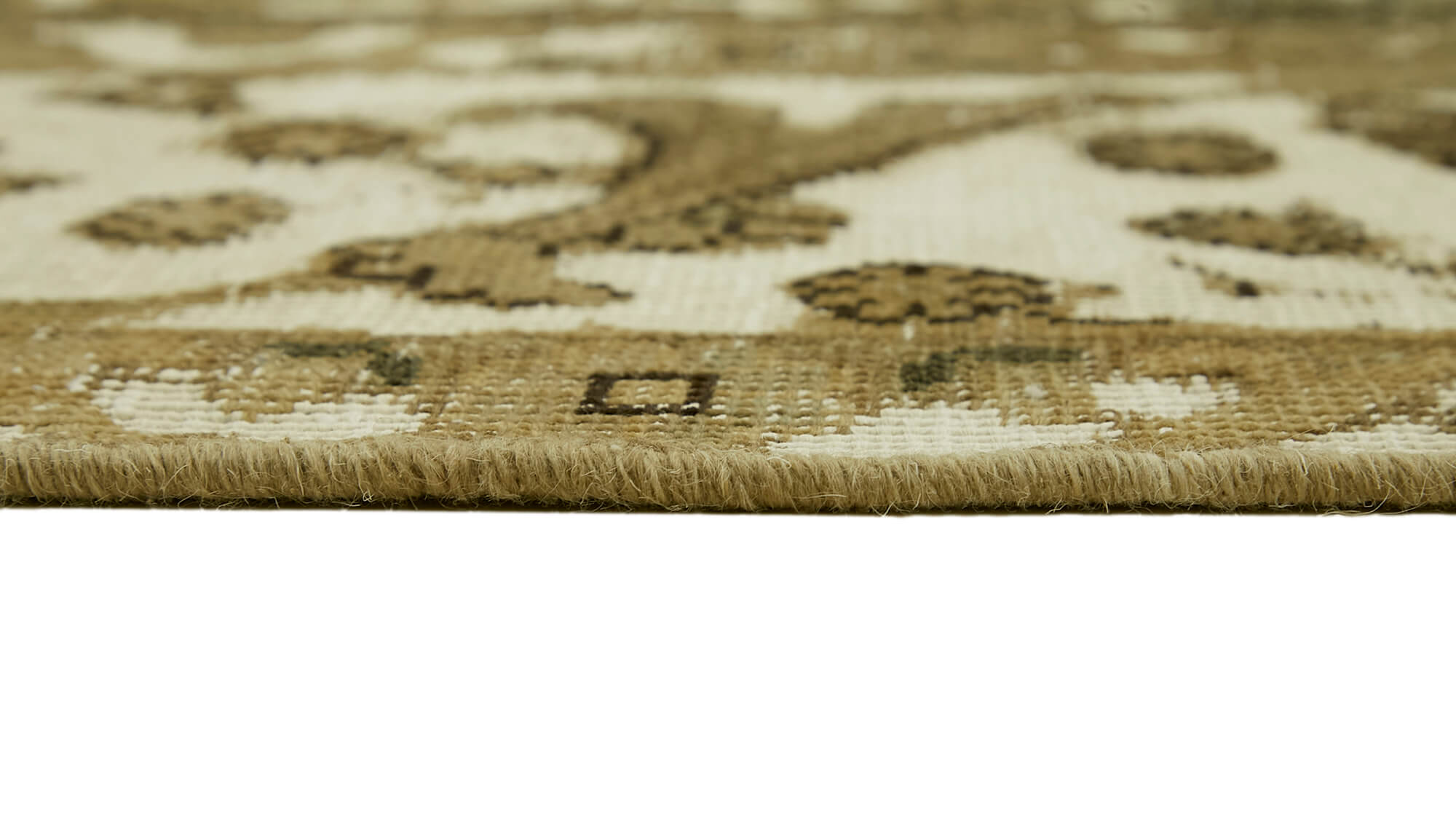 9 x 12 Beige Vintage Large Area Rug - 7294