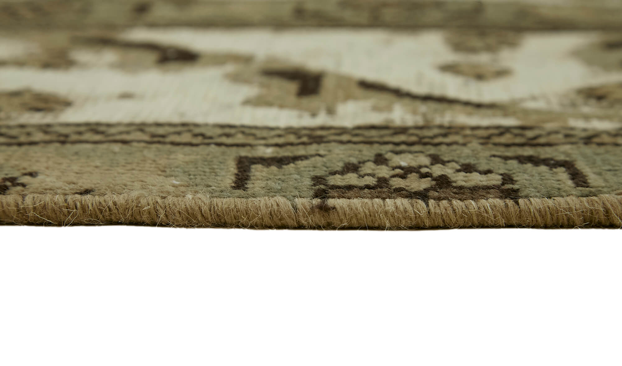 9 x 13 Beige Vintage Large Area Rug - 7295