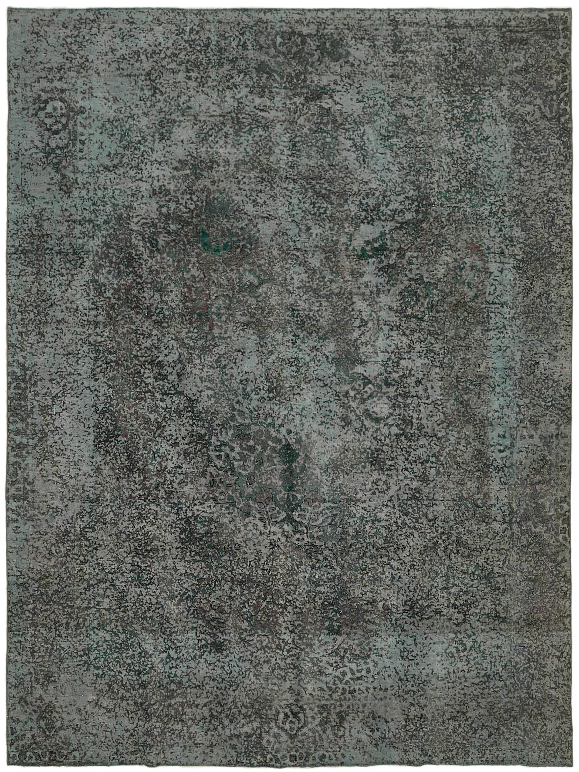 10 x 13 Grey Overdyed Large Area Rug - 7301