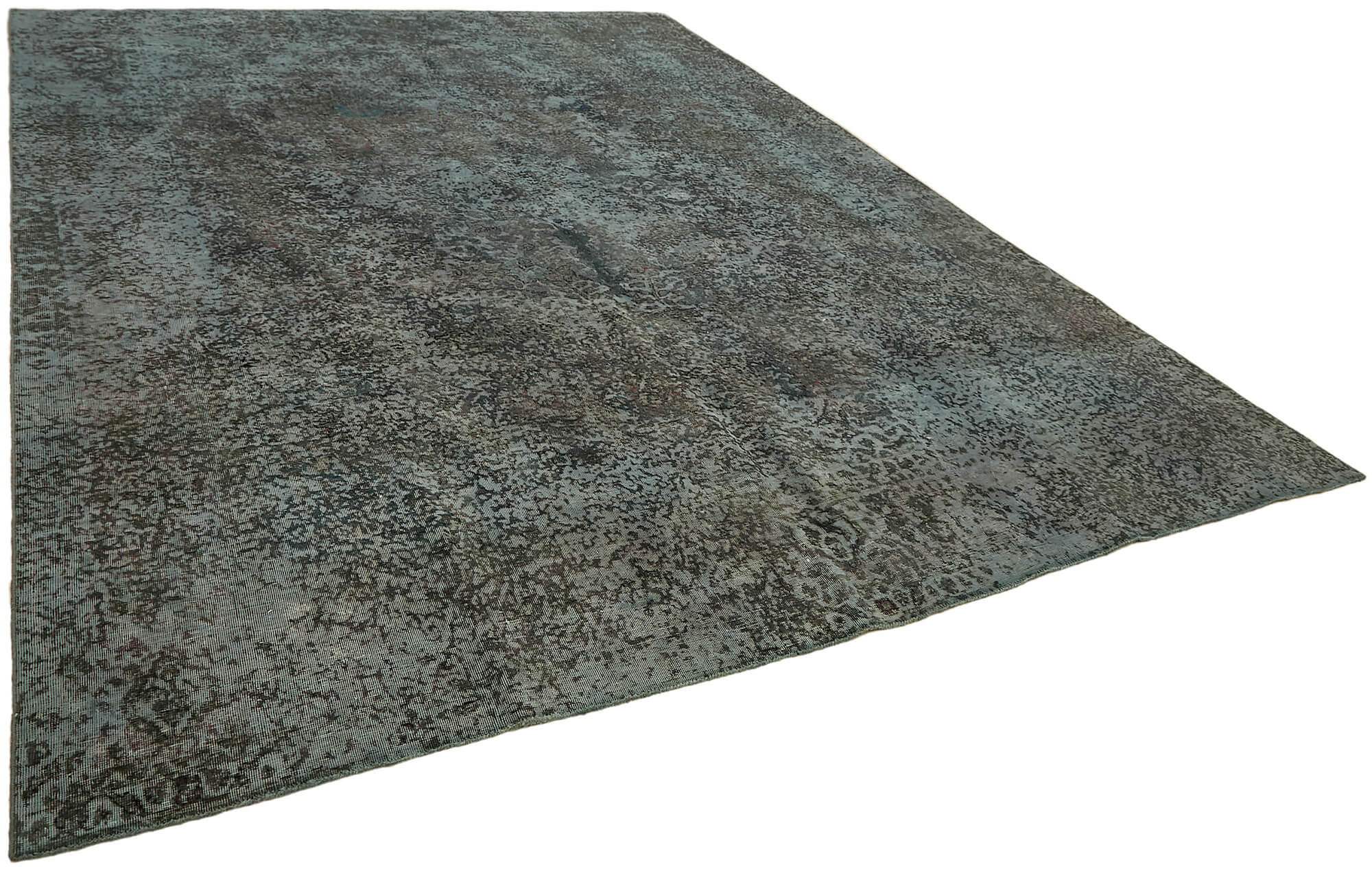 10 x 13 Grey Overdyed Large Area Rug - 7301