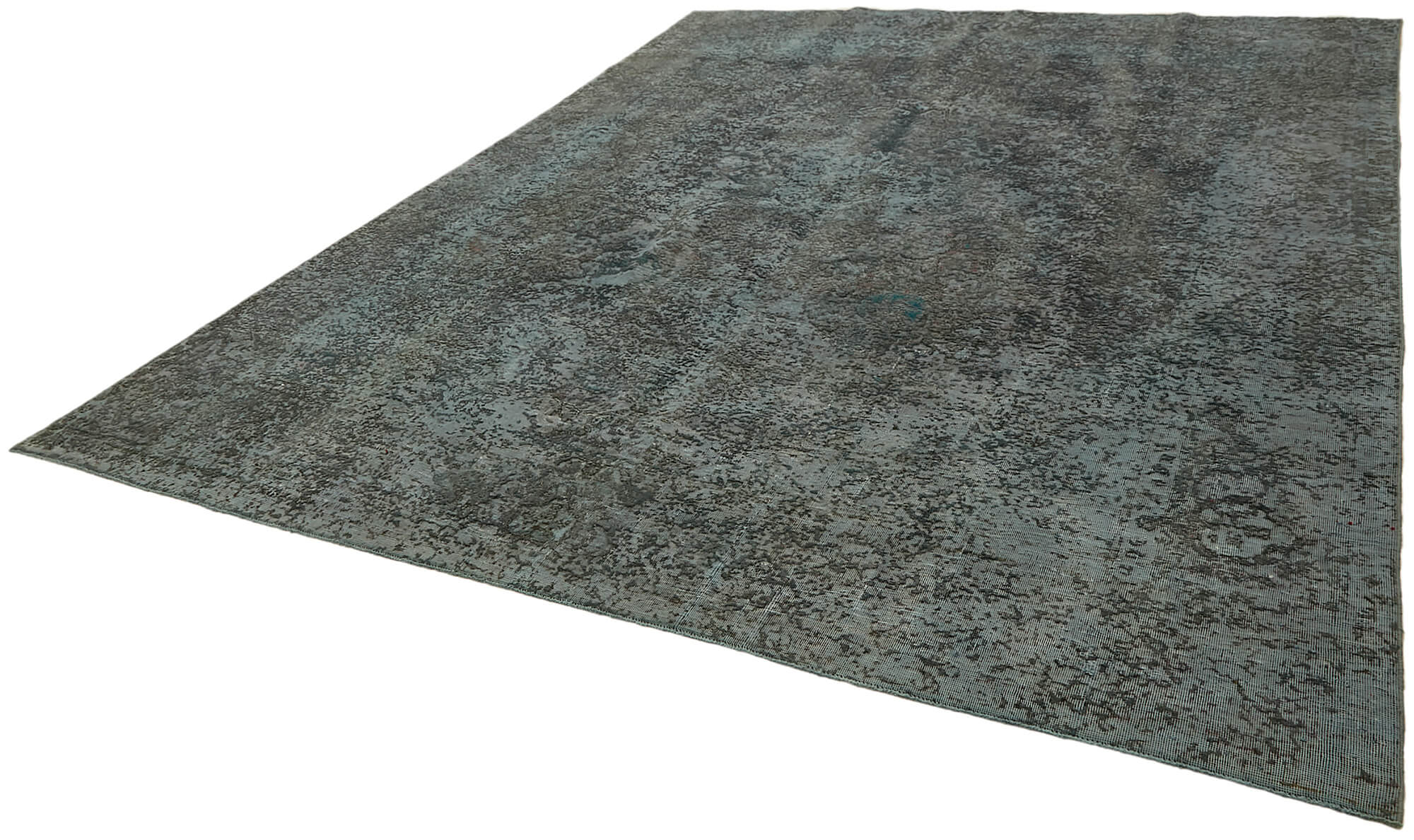 10 x 13 Grey Overdyed Large Area Rug - 7301