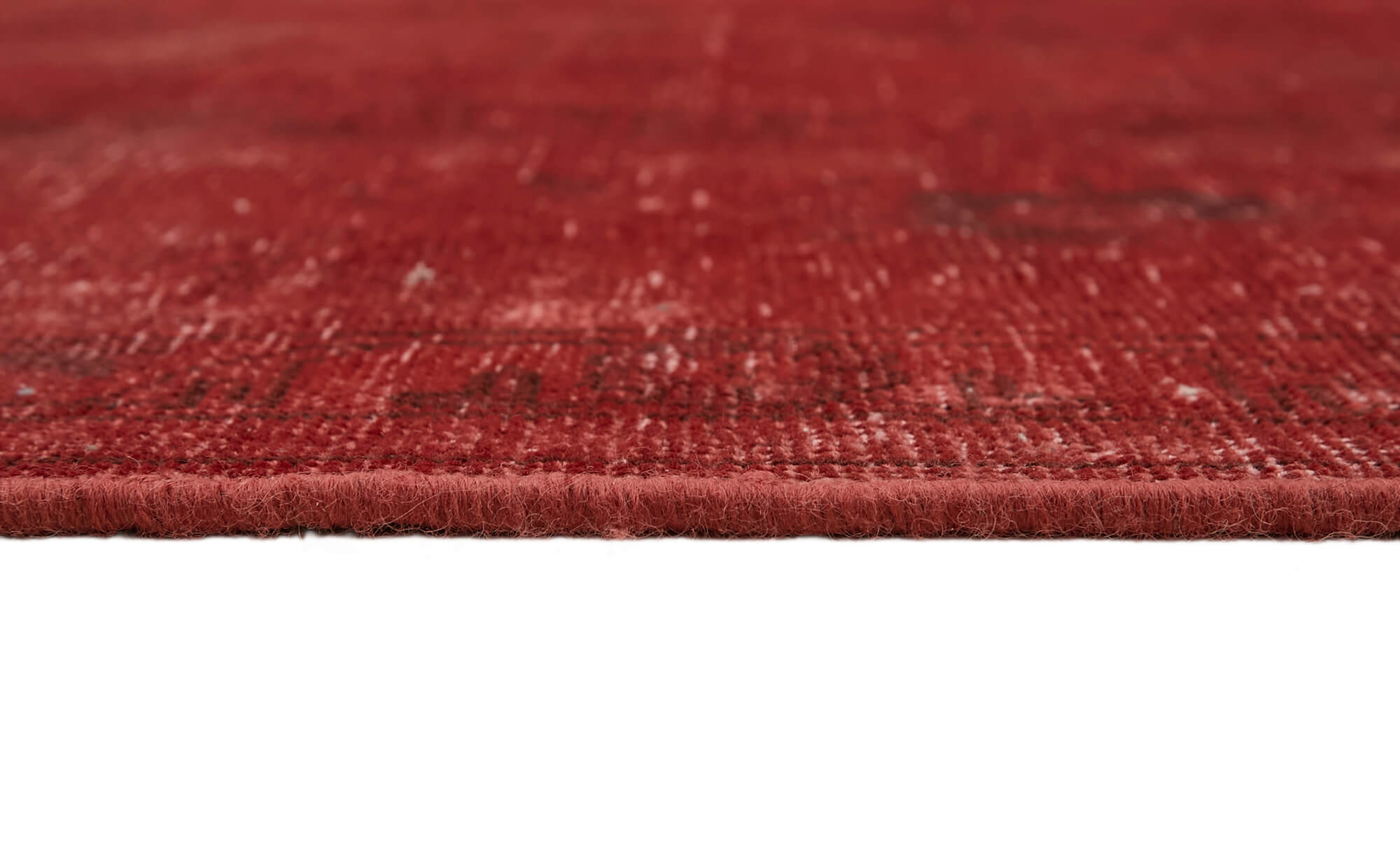 10 x 12 Red Overdyed Large Area Rug - 7309