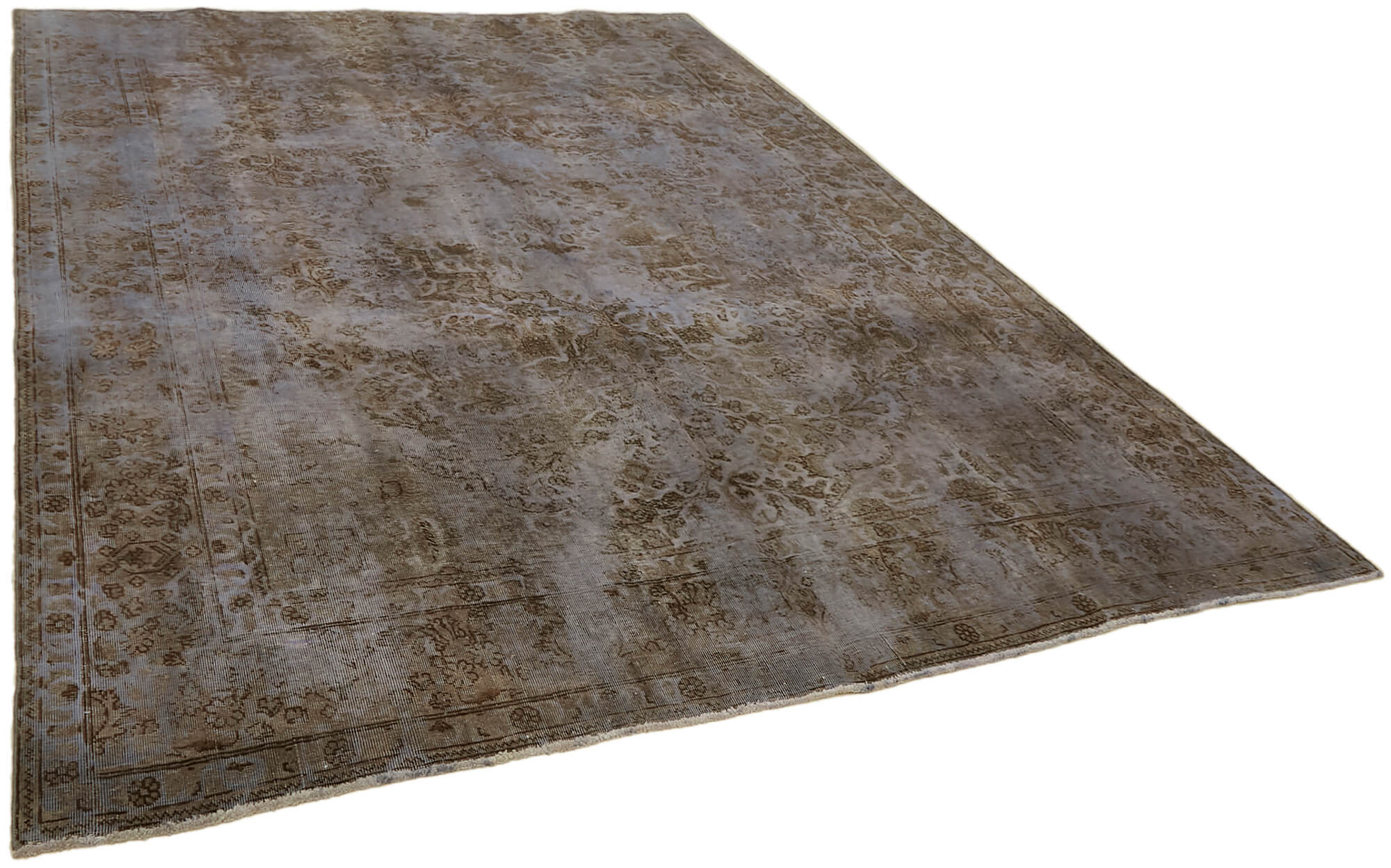 8 x 10 Grey Vintage Large Area Rug - 7310