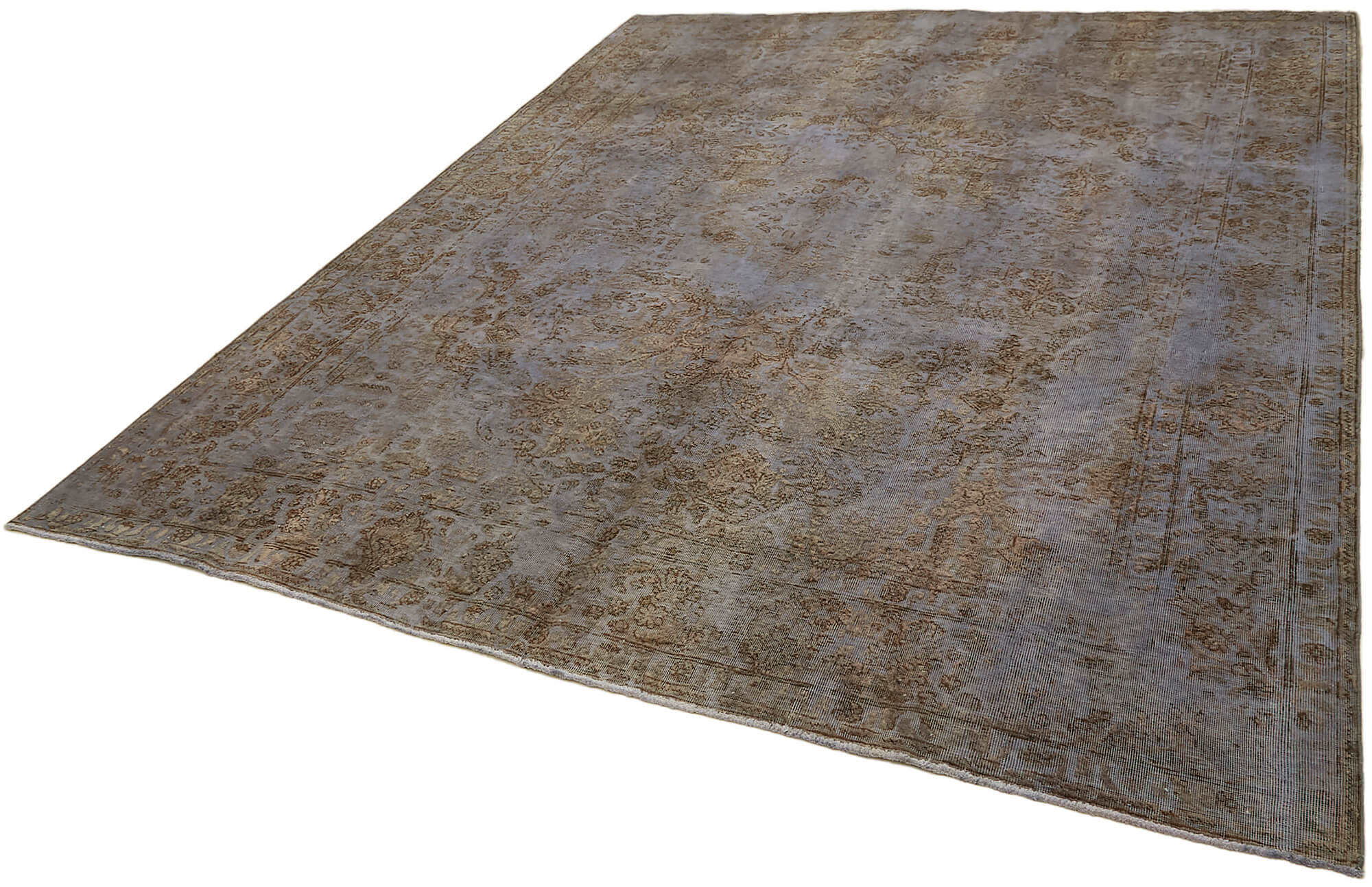 8 x 10 Grey Vintage Large Area Rug - 7310