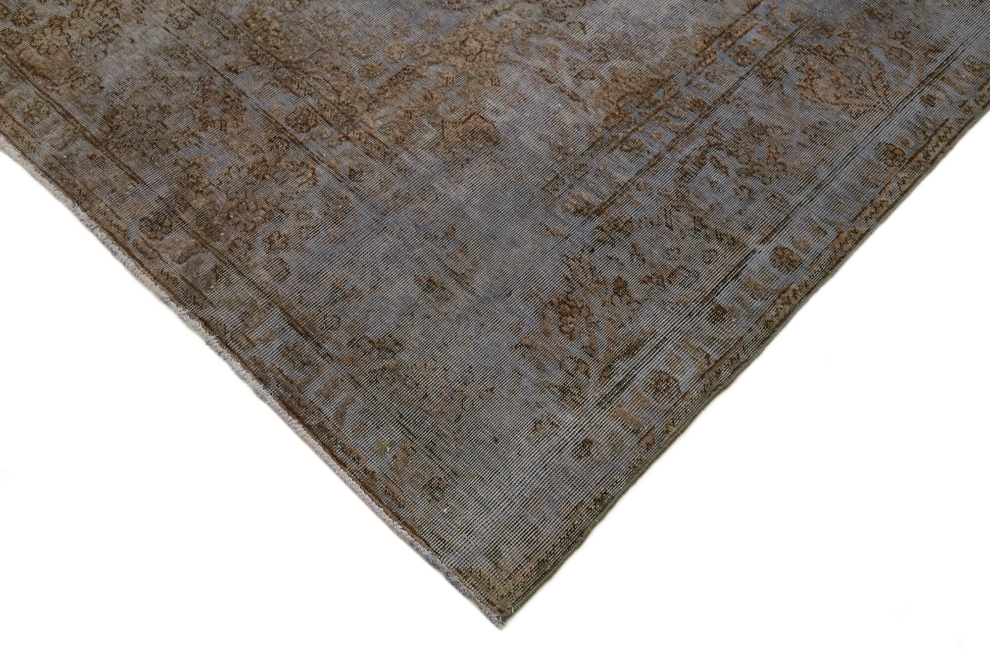 8 x 10 Grey Vintage Large Area Rug - 7310