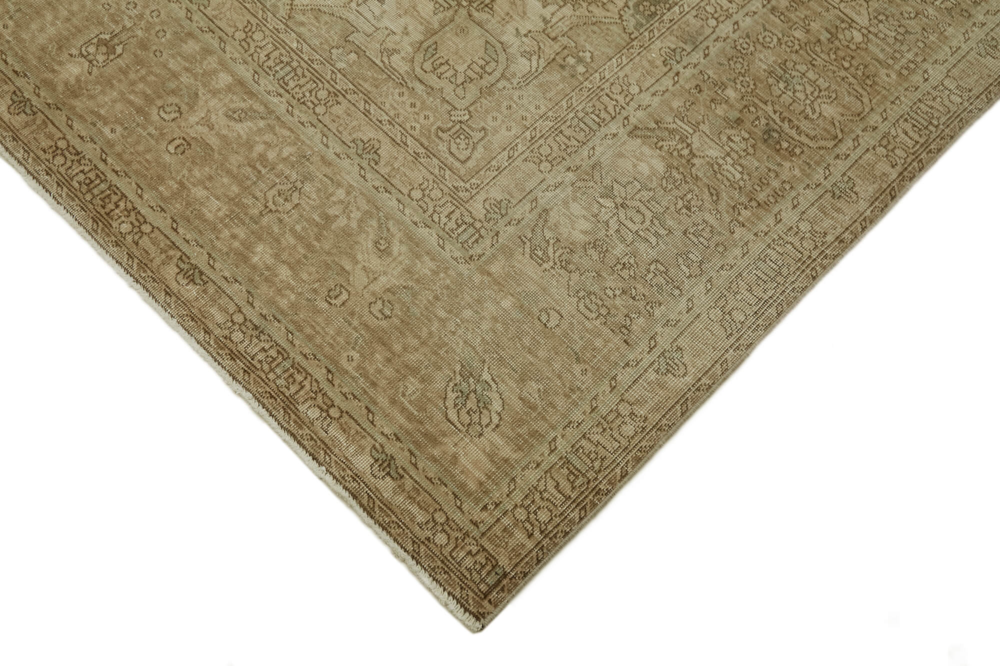 8 x 11 Beige Vintage Large Area Rug - 7311