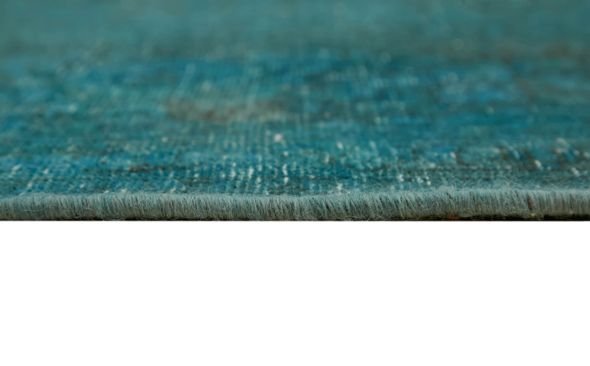 8 x 11 Turquoise Overdyed Large Area Rug - 7313