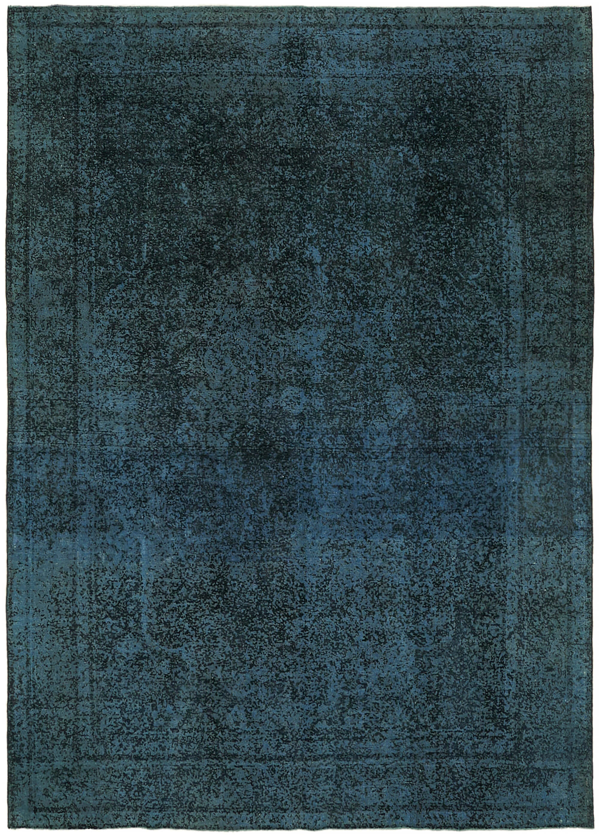 8 x 11 Blue Overdyed Large Area Rug - 7315