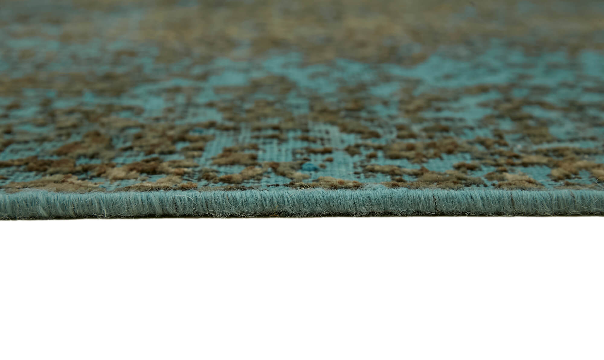 8 x 10 Turquoise Overdyed Large Area Rug - 7316