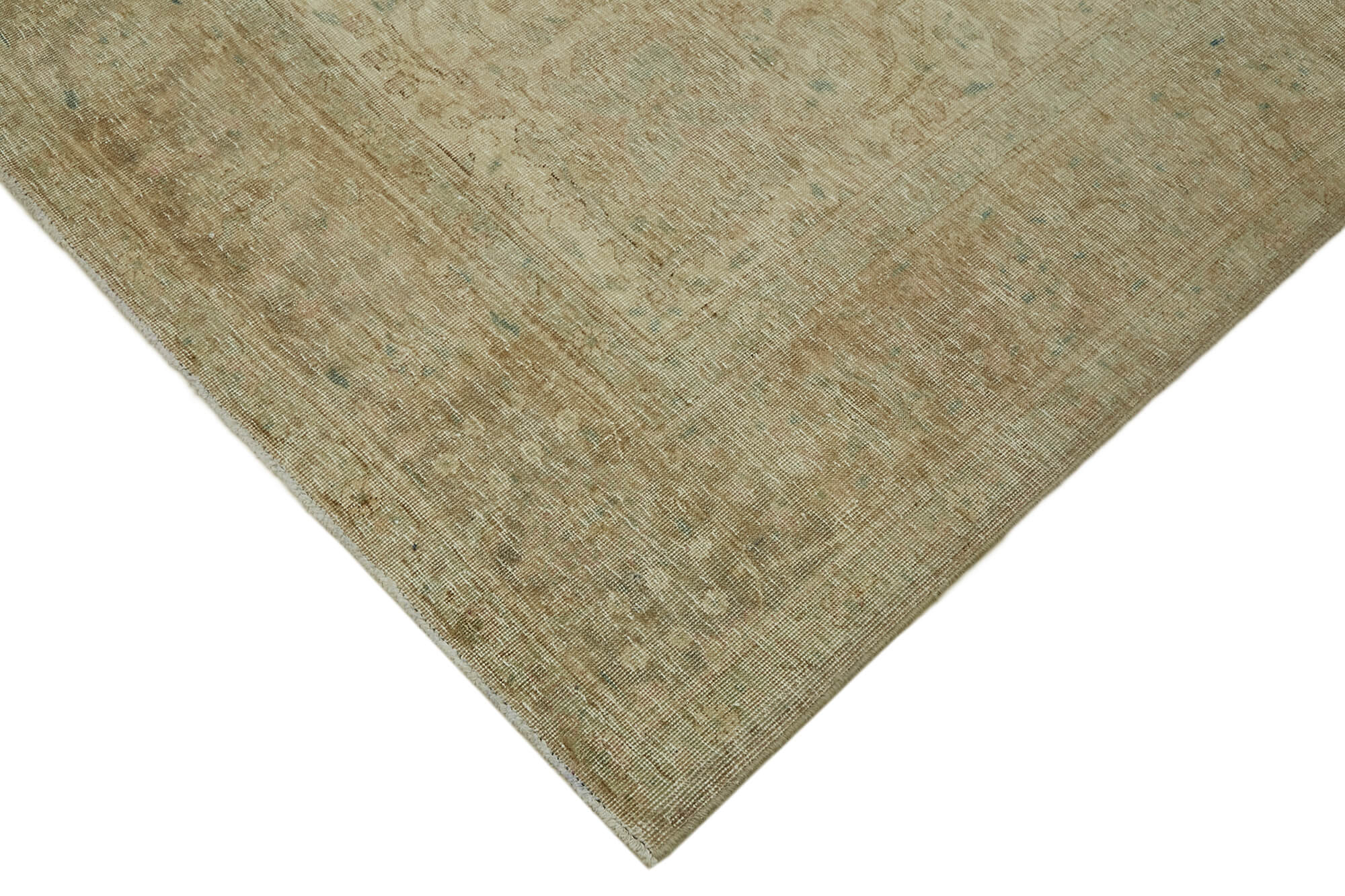 8 x 11 Beige Vintage Large Area Rug - 7317