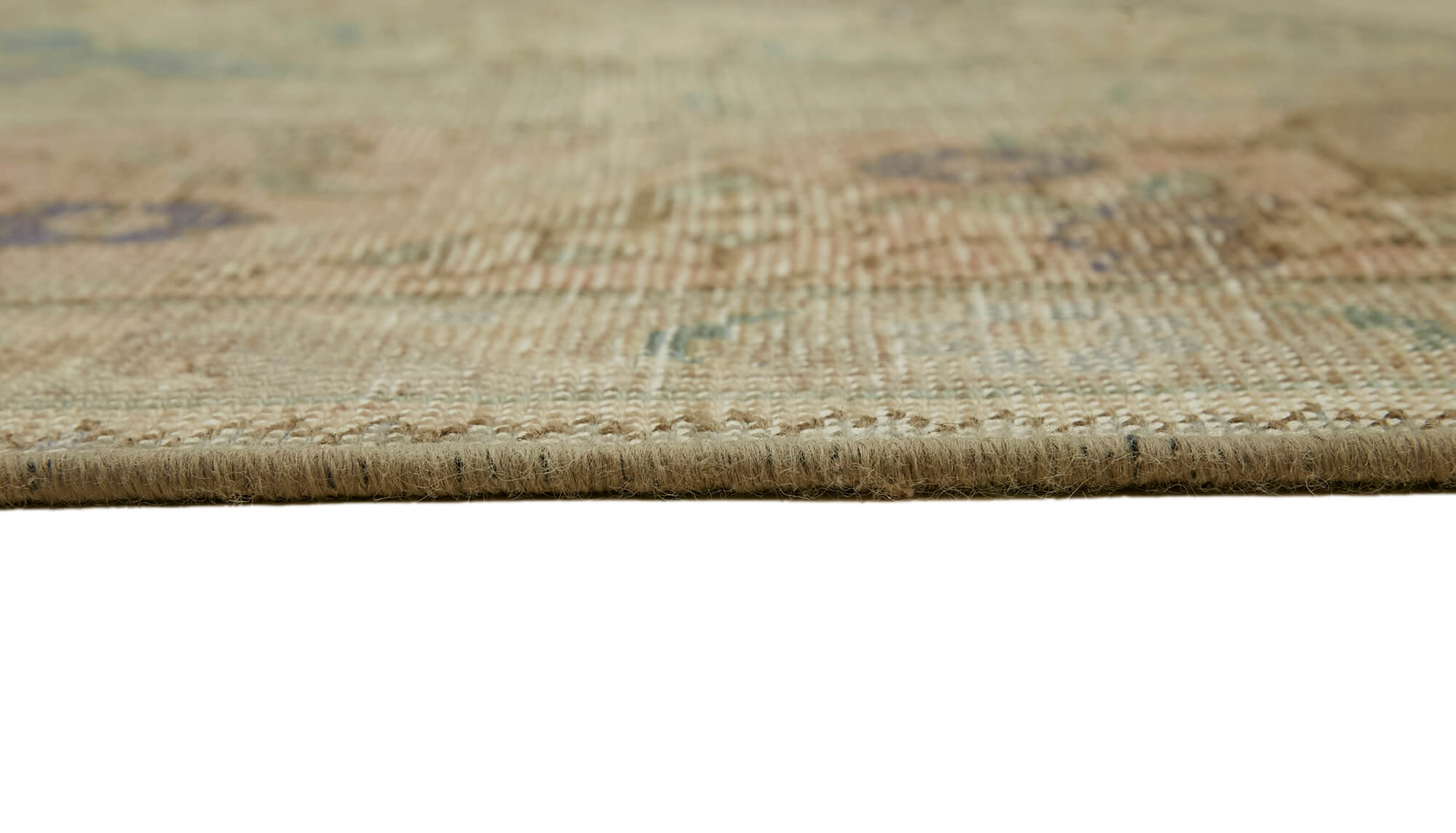 10 x 13 Beige Vintage Large Area Rug - 7319