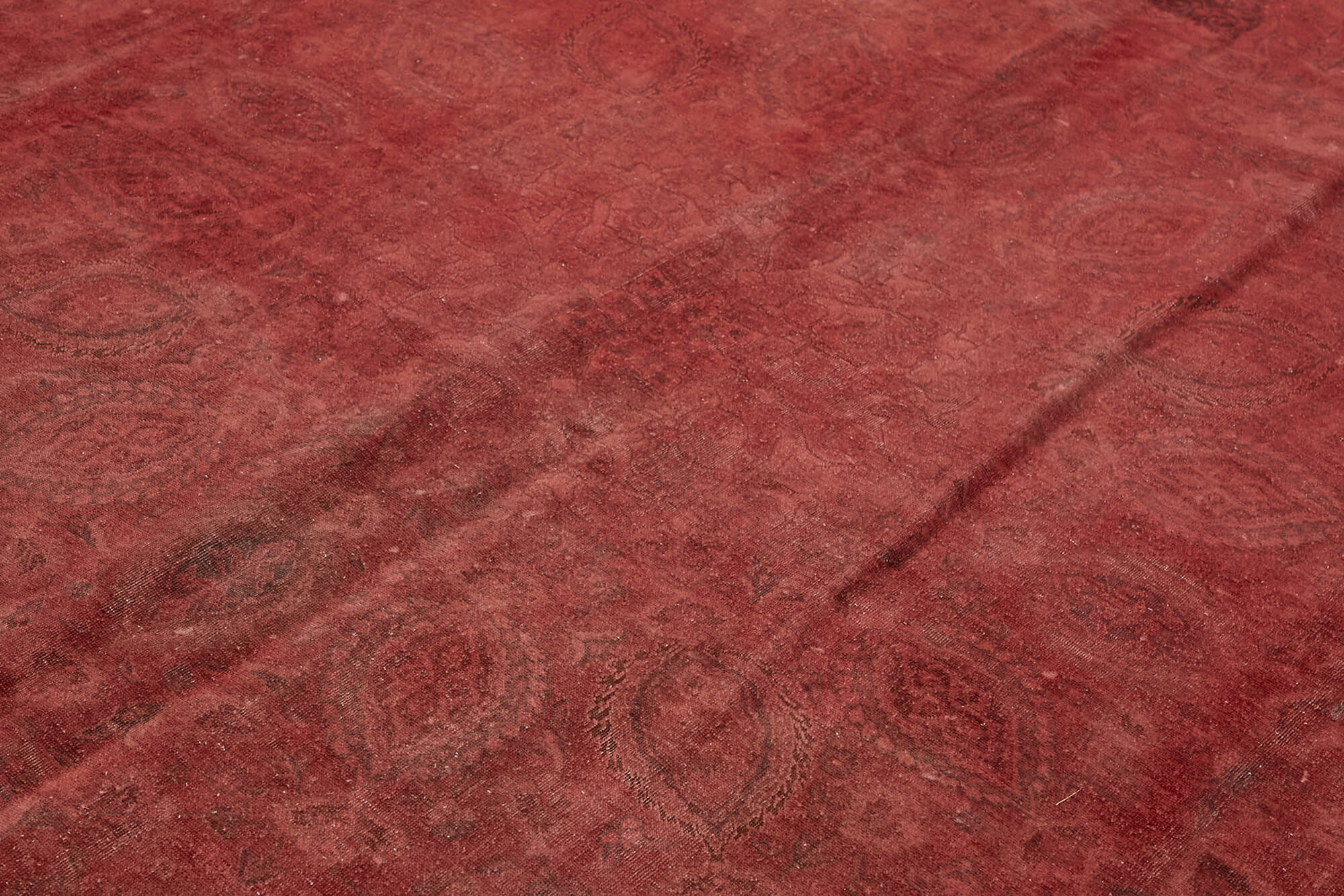 9 x 13 Red Overdyed Large Area Rug - 7320