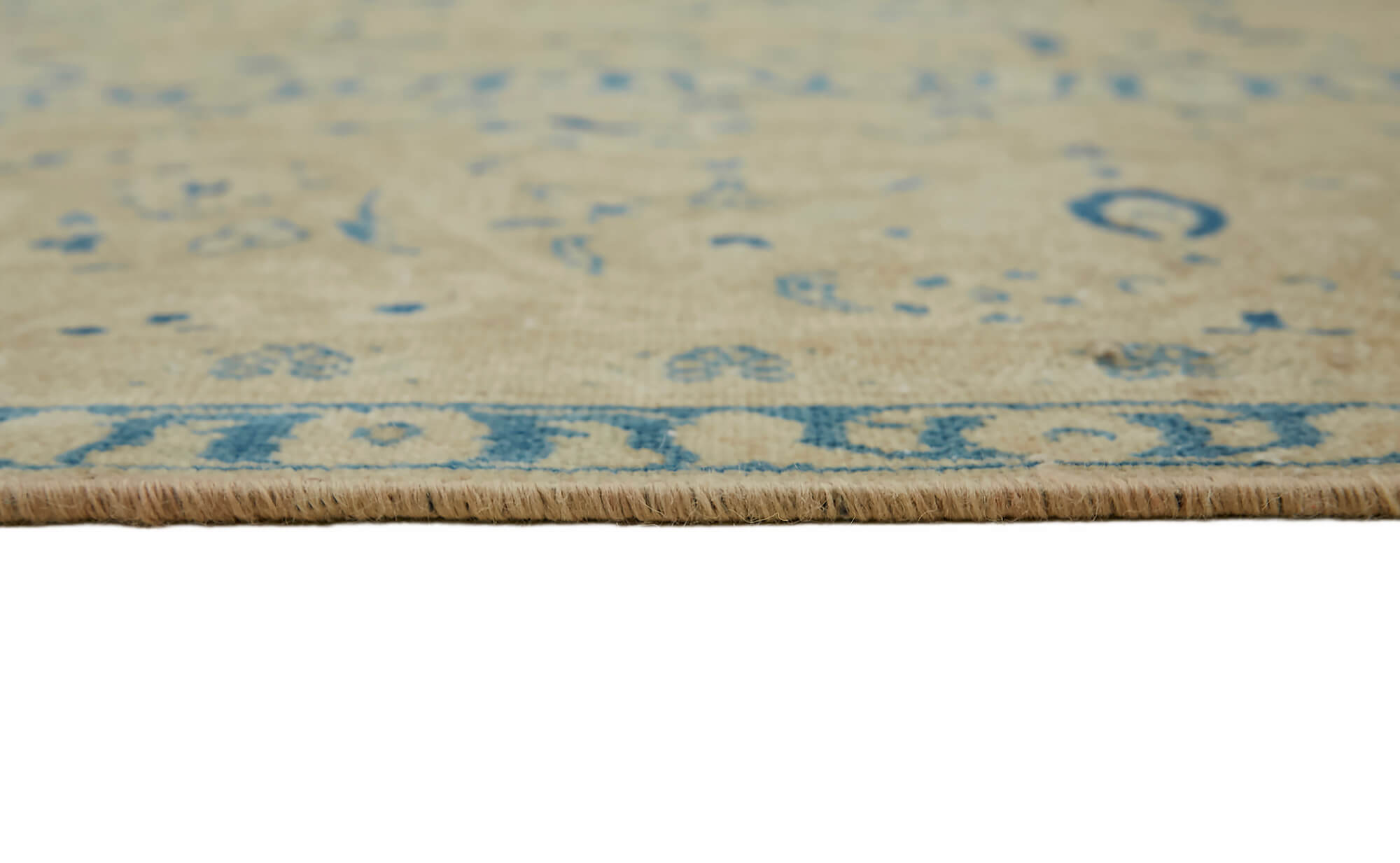 9 x 13 Beige Vintage Large Area Rug - 7321