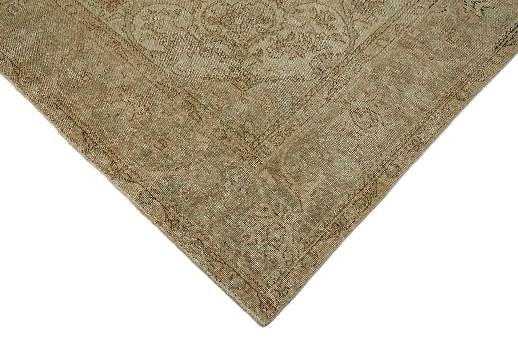 8 x 10 Beige Vintage Large Area Rug - 7325