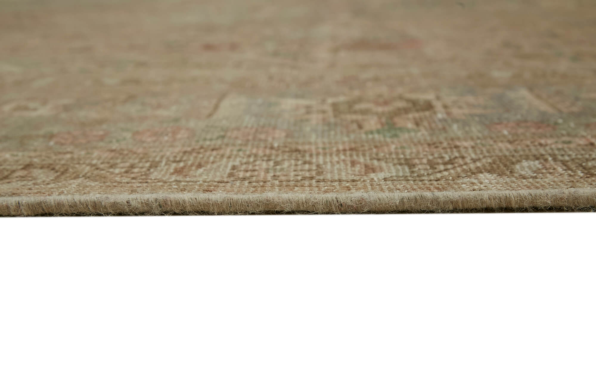 8 x 11 Beige Vintage Large Area Rug - 7326