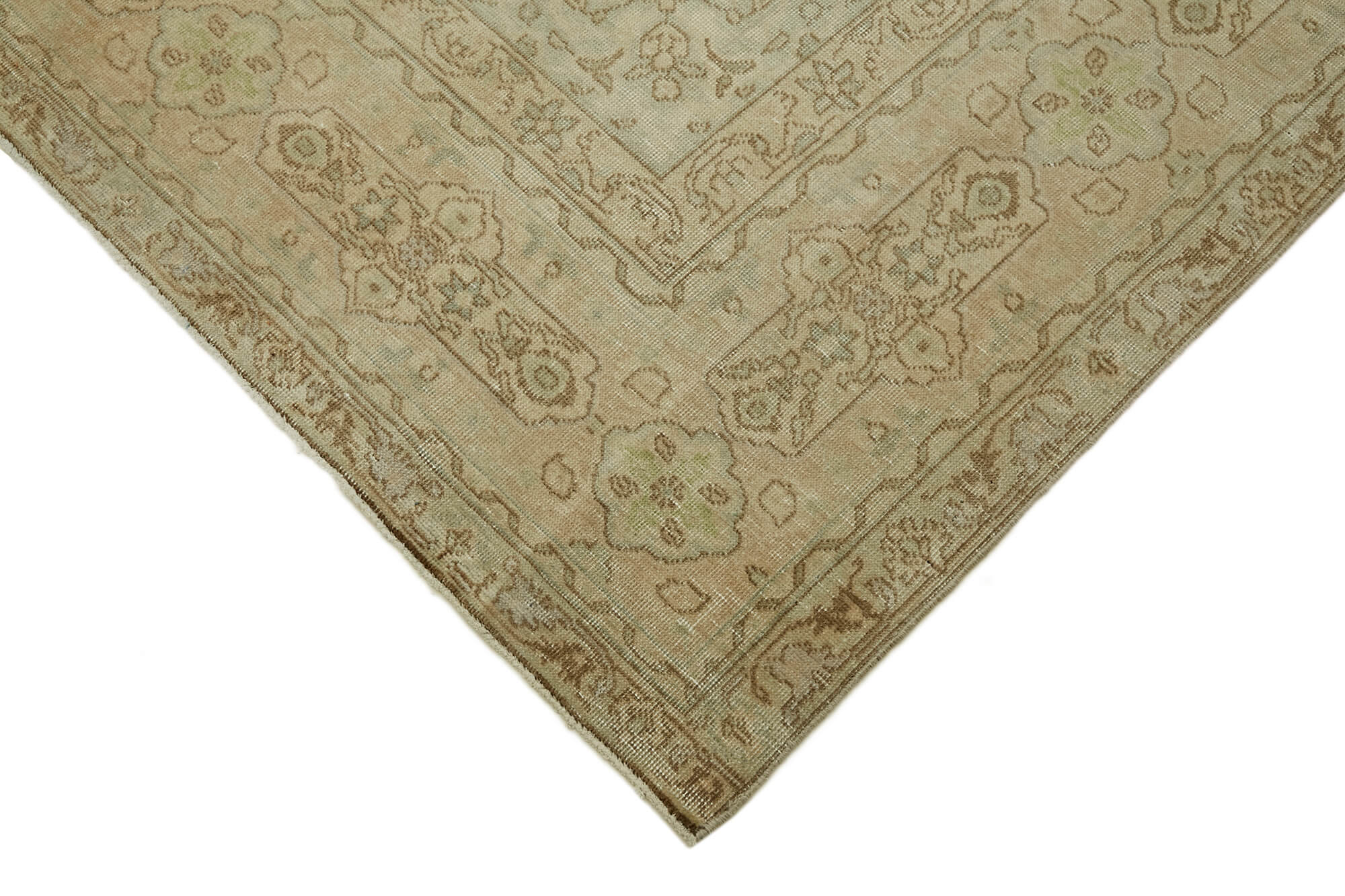 8 x 11 Beige Vintage Large Area Rug - 7336