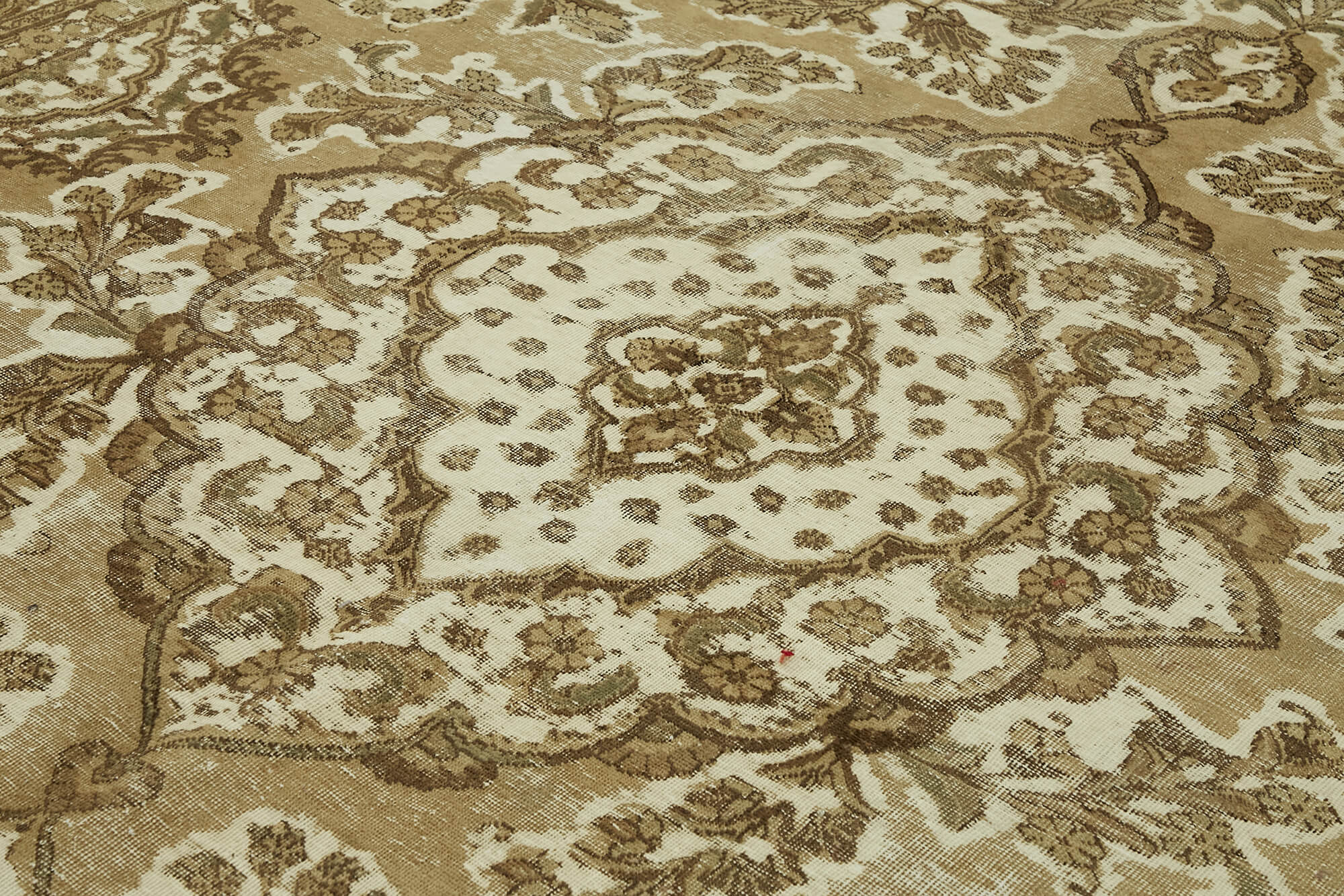 9 x 13 Beige Vintage Large Area Rug - 7339