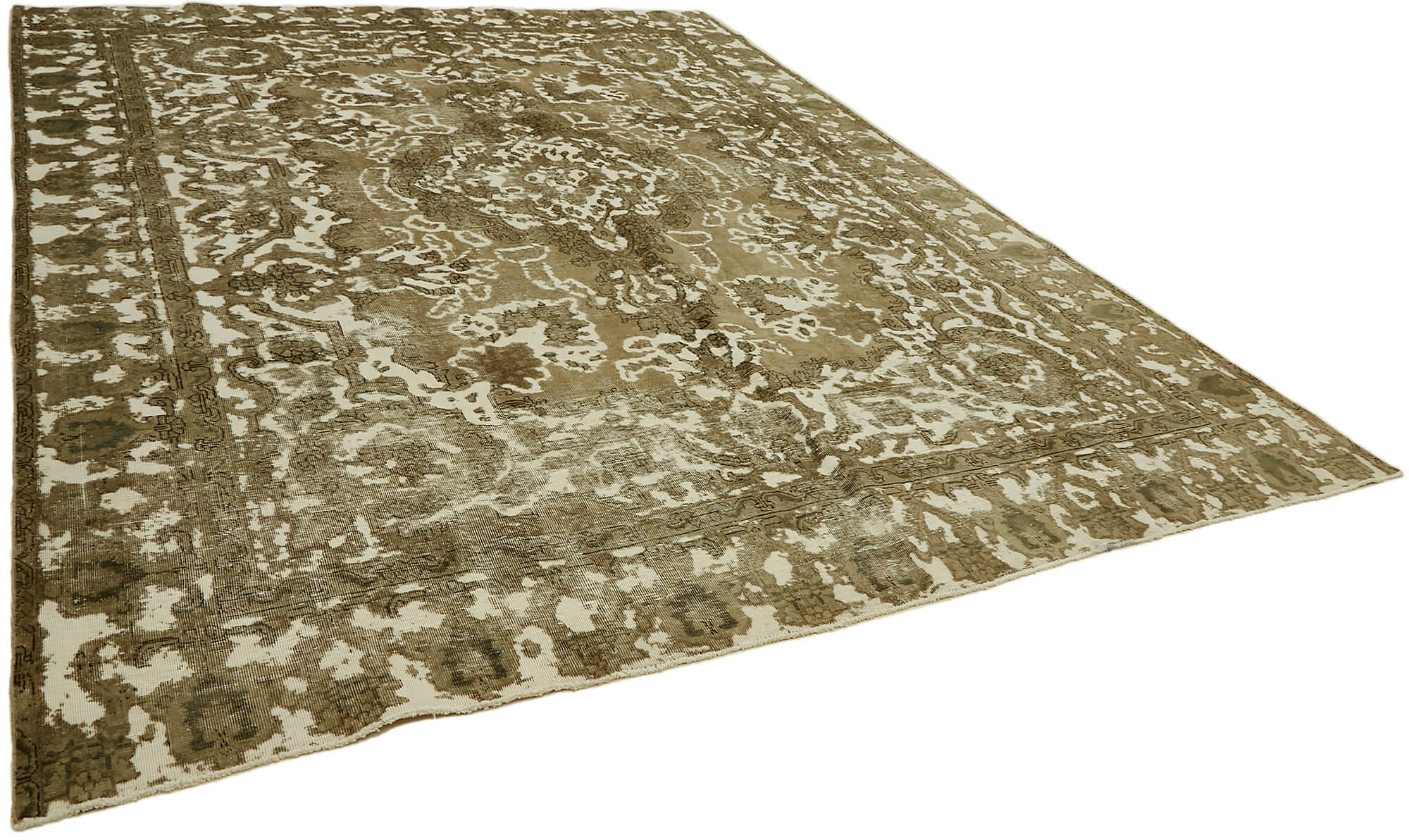 9 x 12 Beige Vintage Large Area Rug - 7341