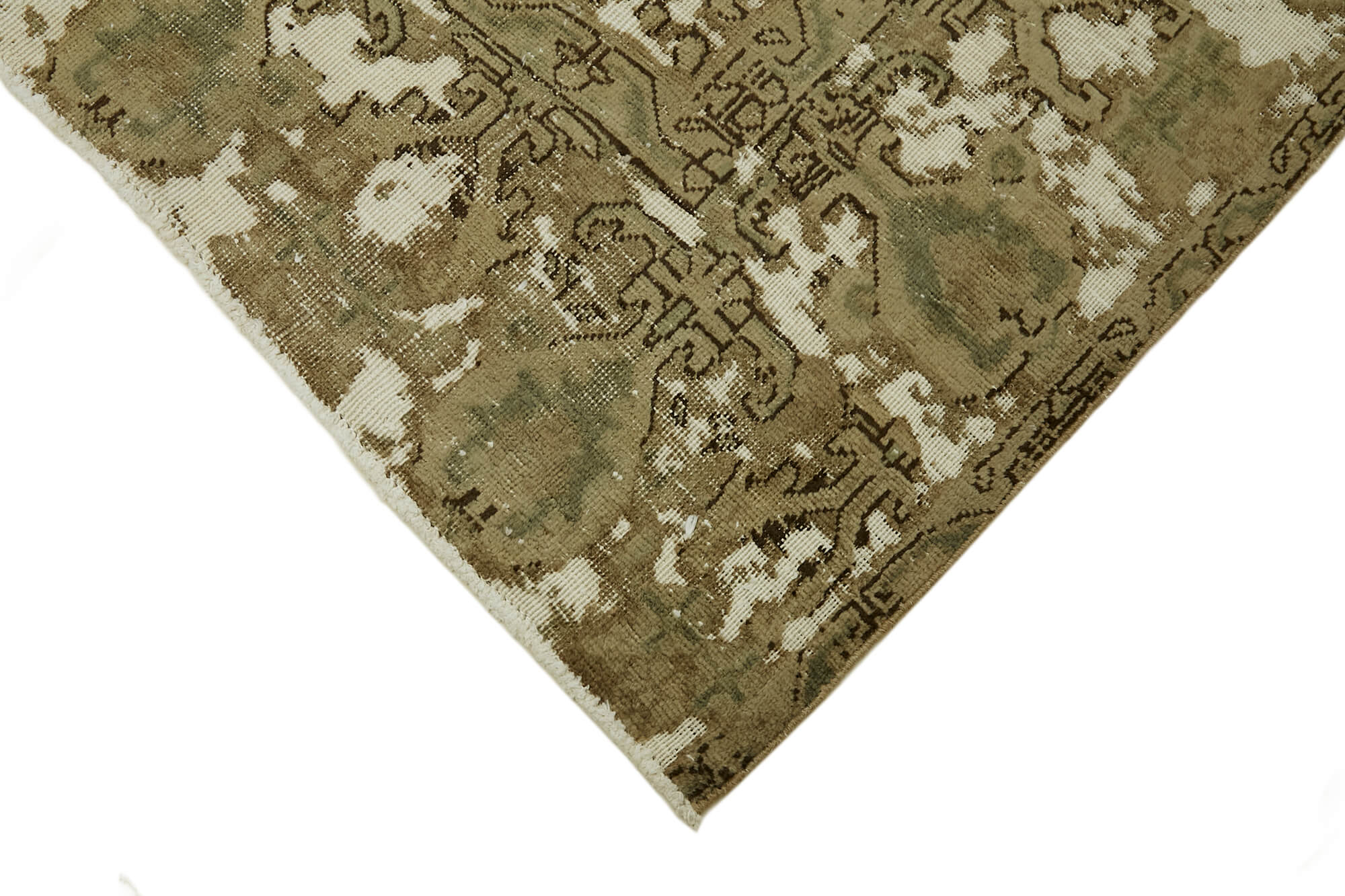 9 x 12 Beige Vintage Large Area Rug - 7341