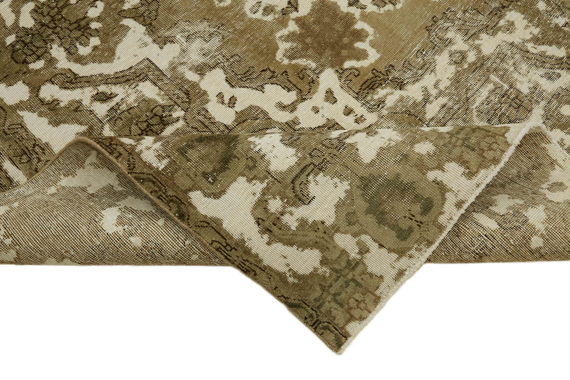 9 x 12 Beige Vintage Large Area Rug - 7341