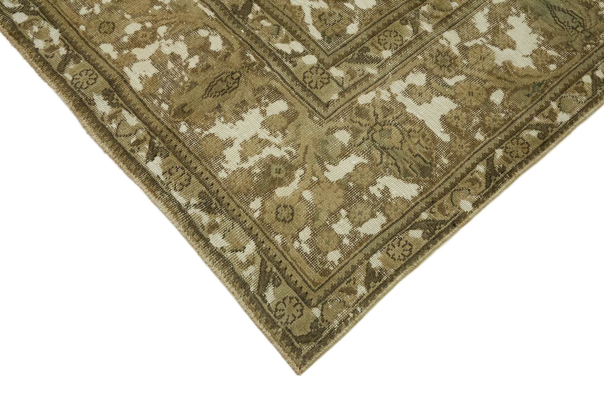 9 x 13 Beige Vintage Large Area Rug - 7342