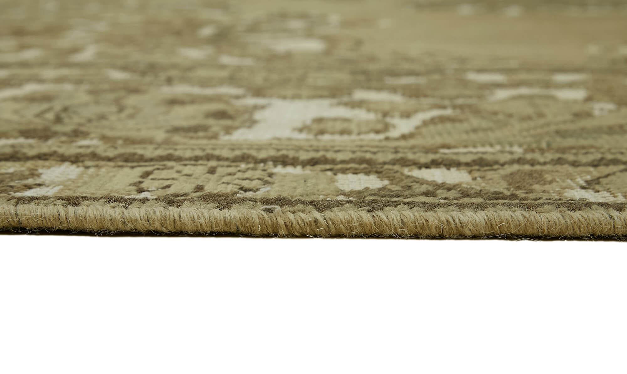 9 x 13 Beige Vintage Large Area Rug - 7342