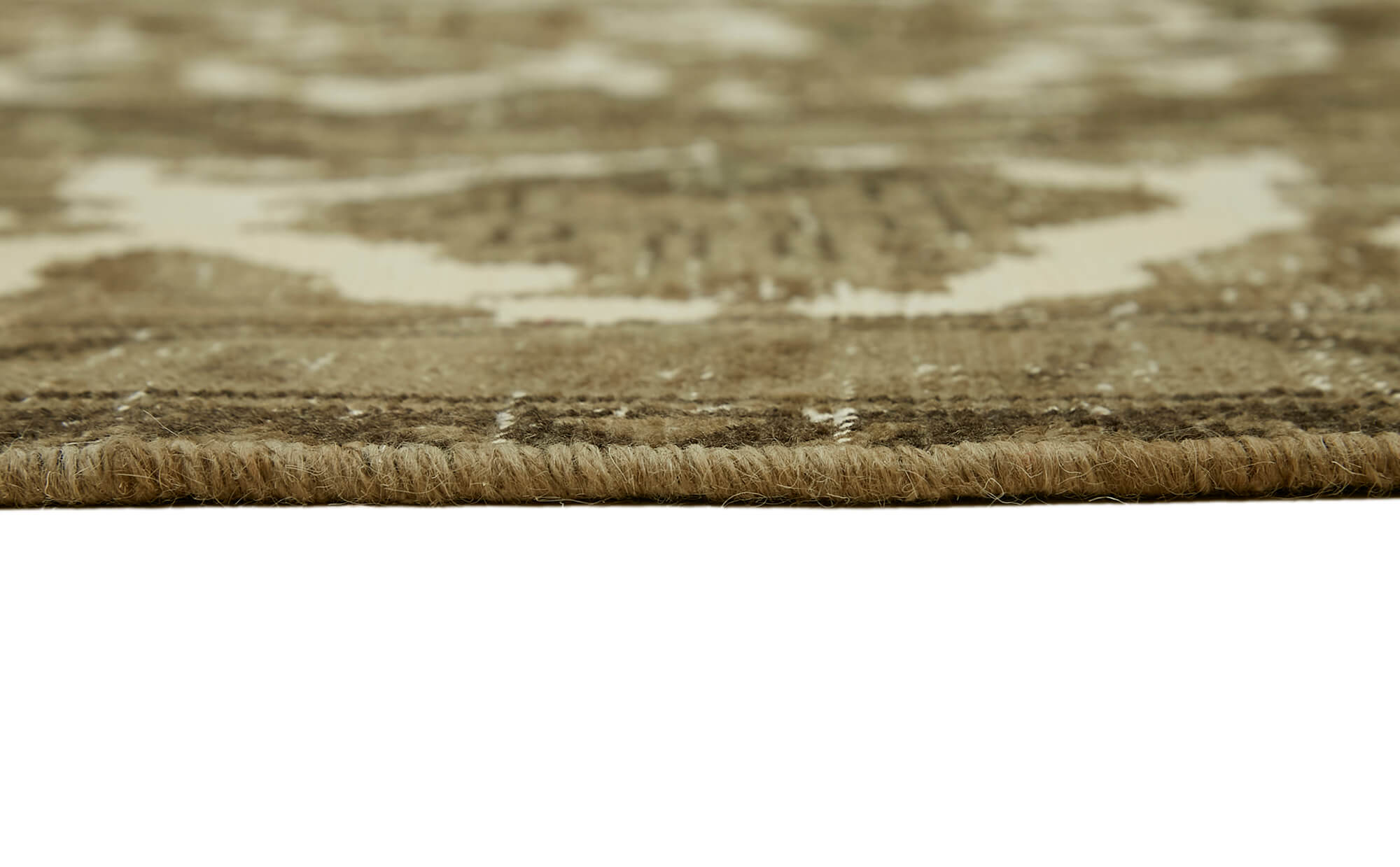 10 x 13 Beige Vintage Large Area Rug - 7344