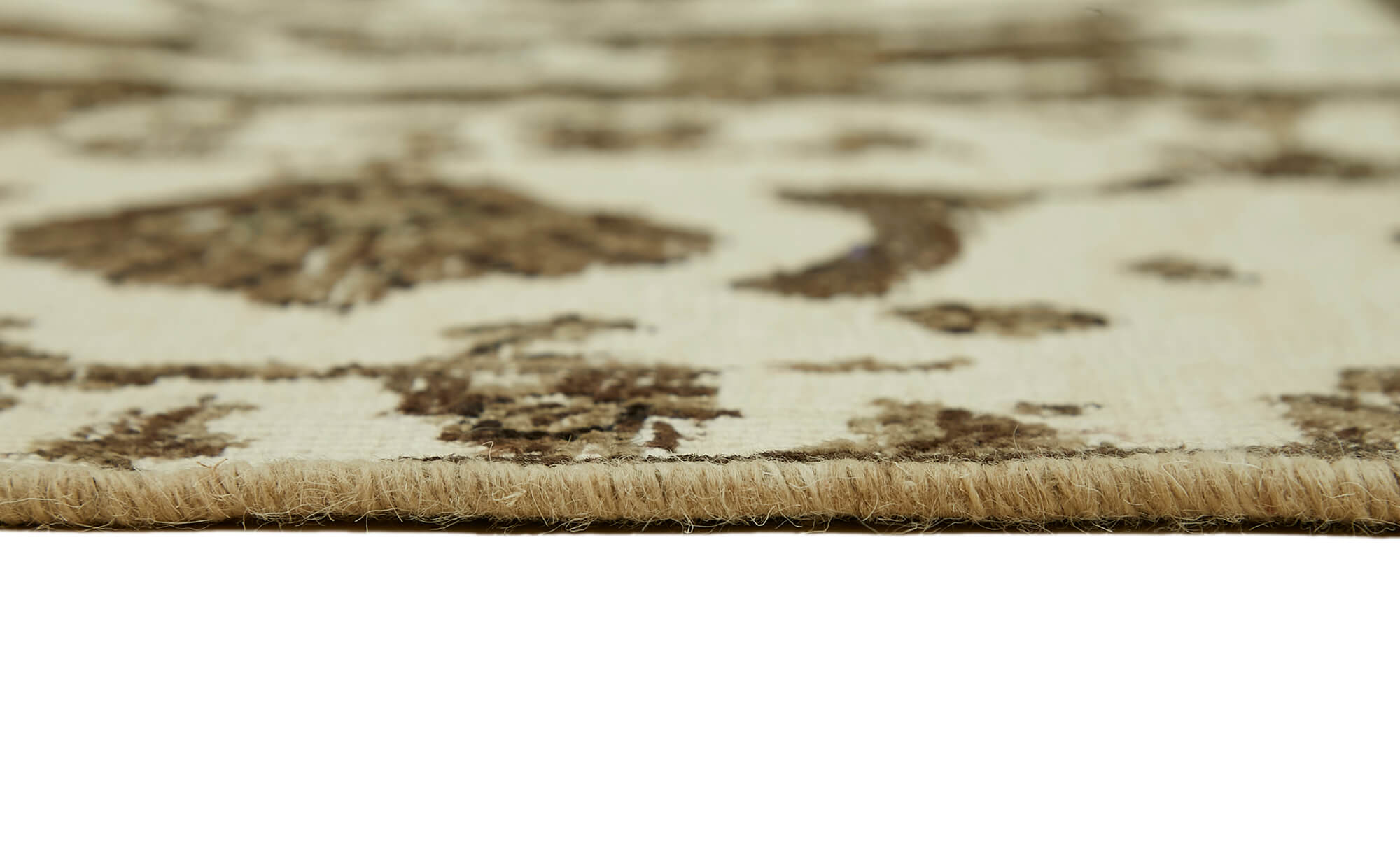 8 x 12 Beige Vintage Large Area Rug - 7346