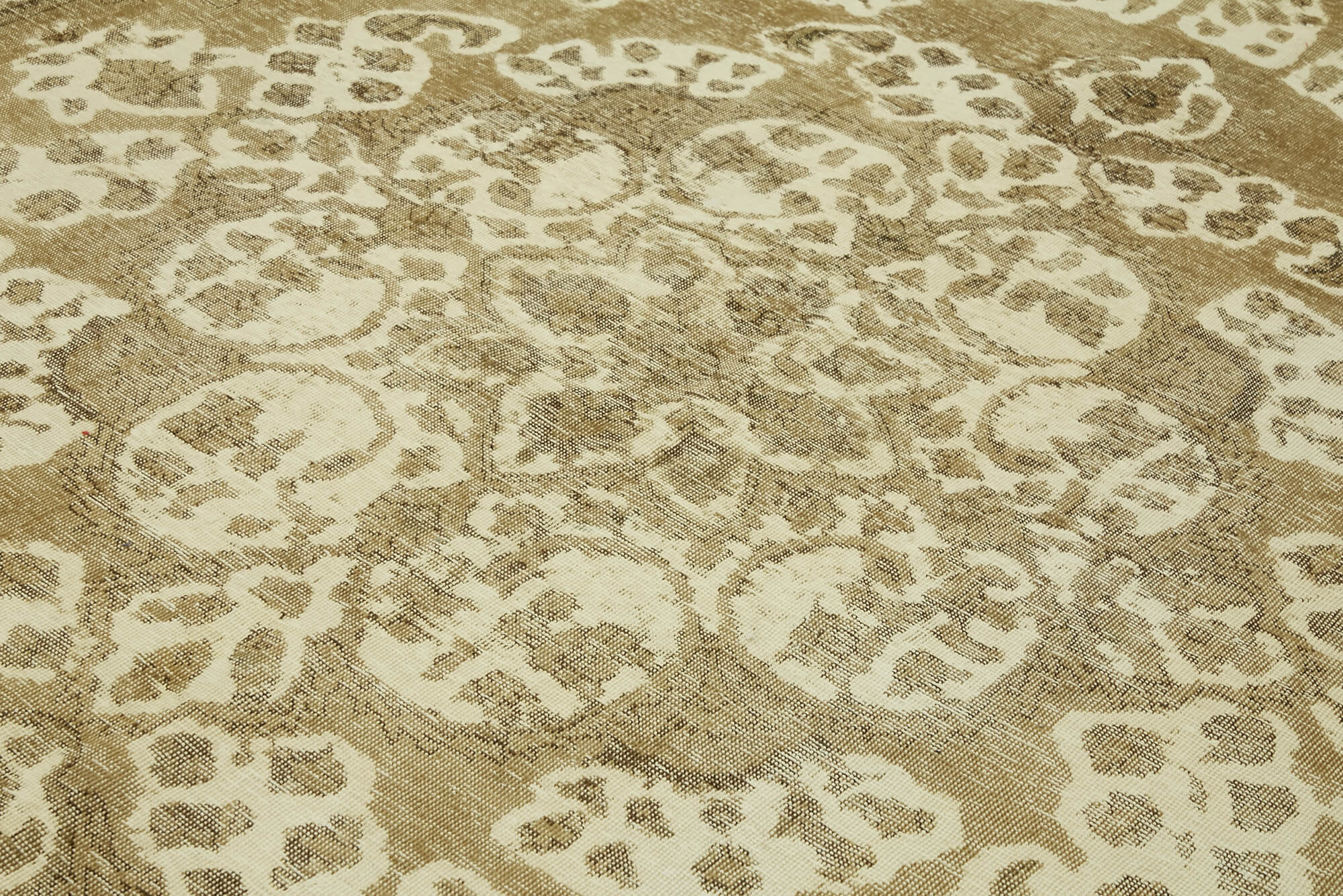 9 x 12 Beige Vintage Large Area Rug - 7348