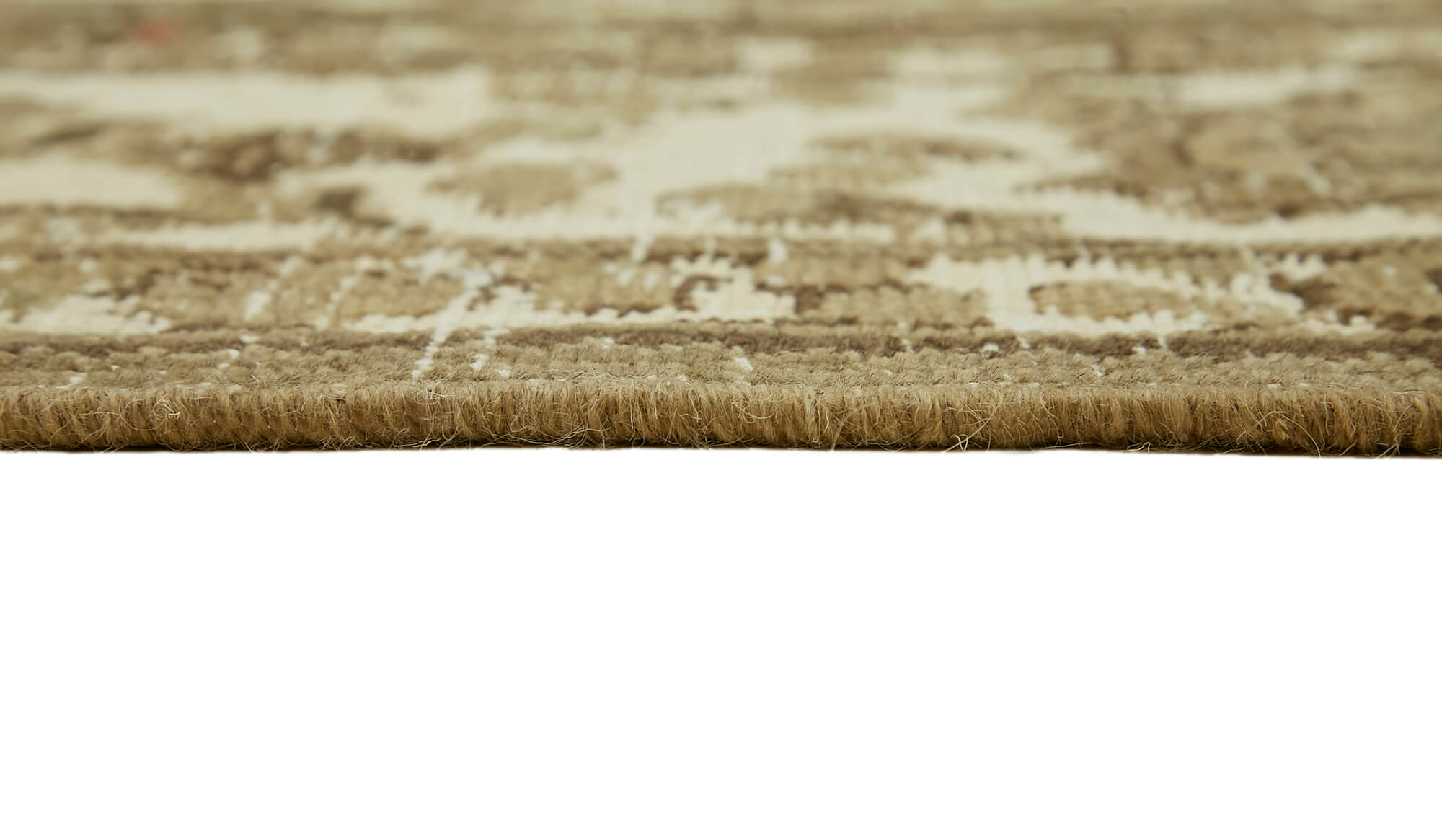 9 x 12 Beige Vintage Large Area Rug - 7348