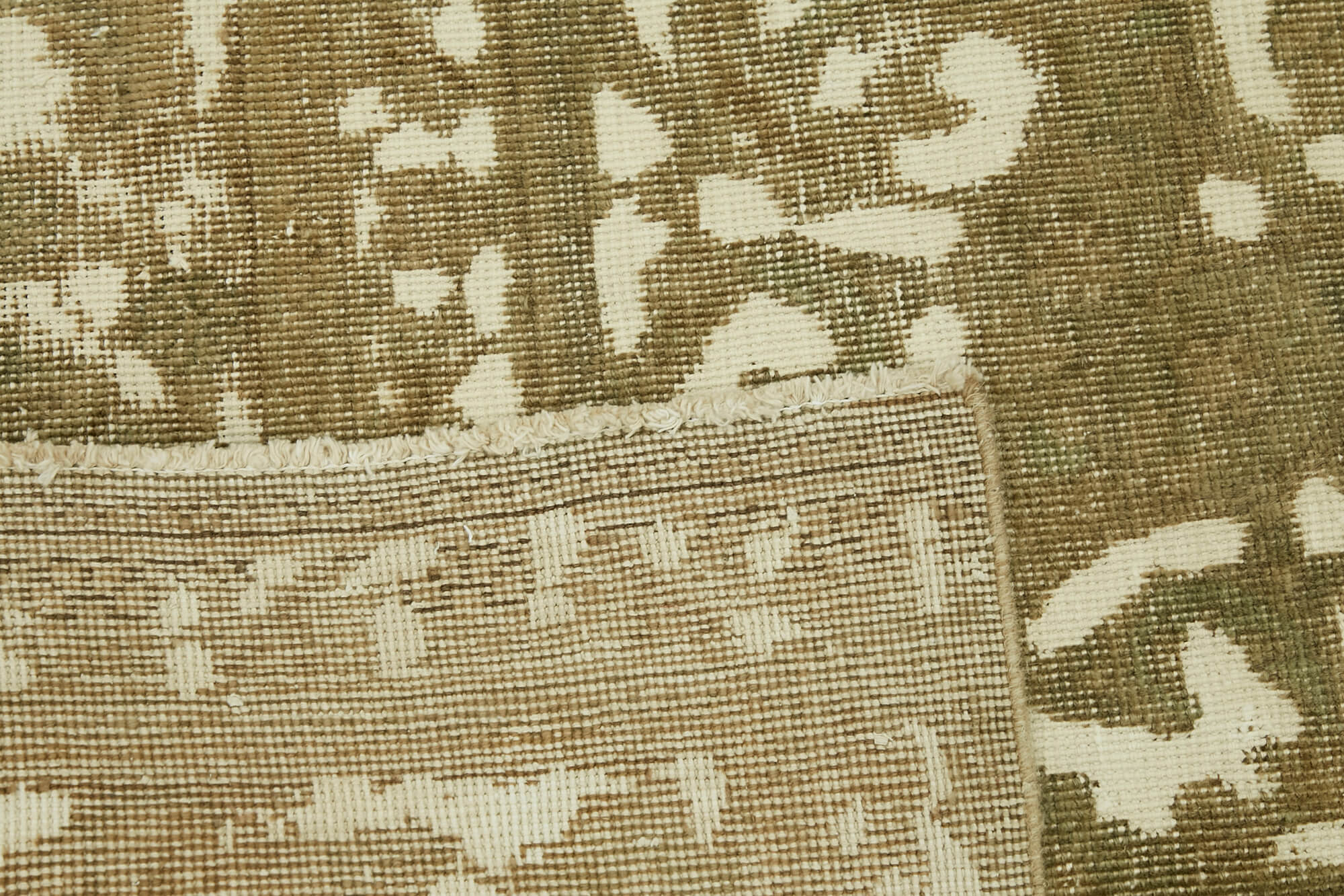 9 x 12 Beige Vintage Large Area Rug - 7350