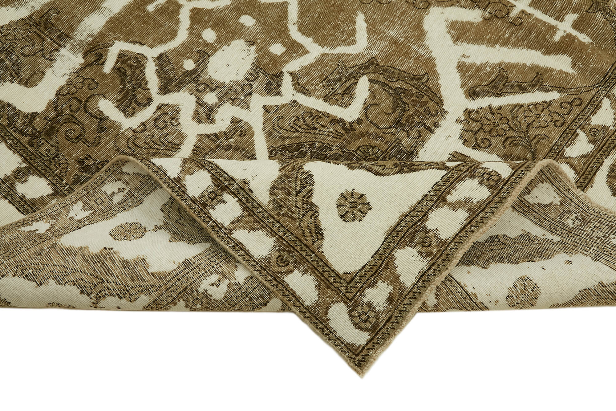 9 x 13 Beige Vintage Large Area Rug - 7351