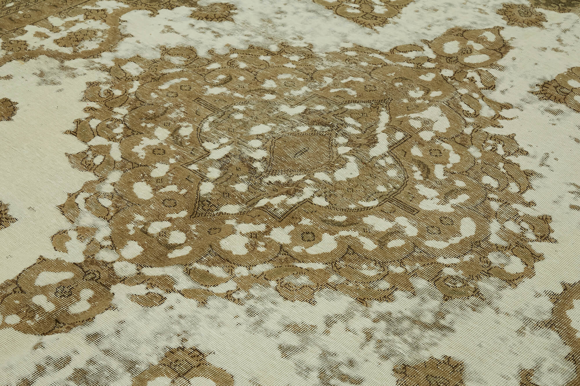 9 x 12 Beige Vintage Large Area Rug - 7352