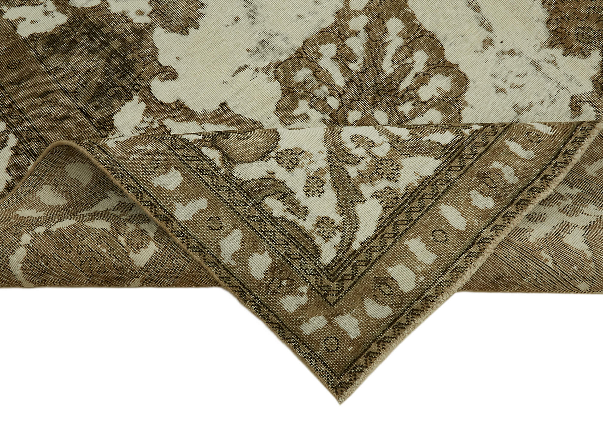 9 x 12 Beige Vintage Large Area Rug - 7352