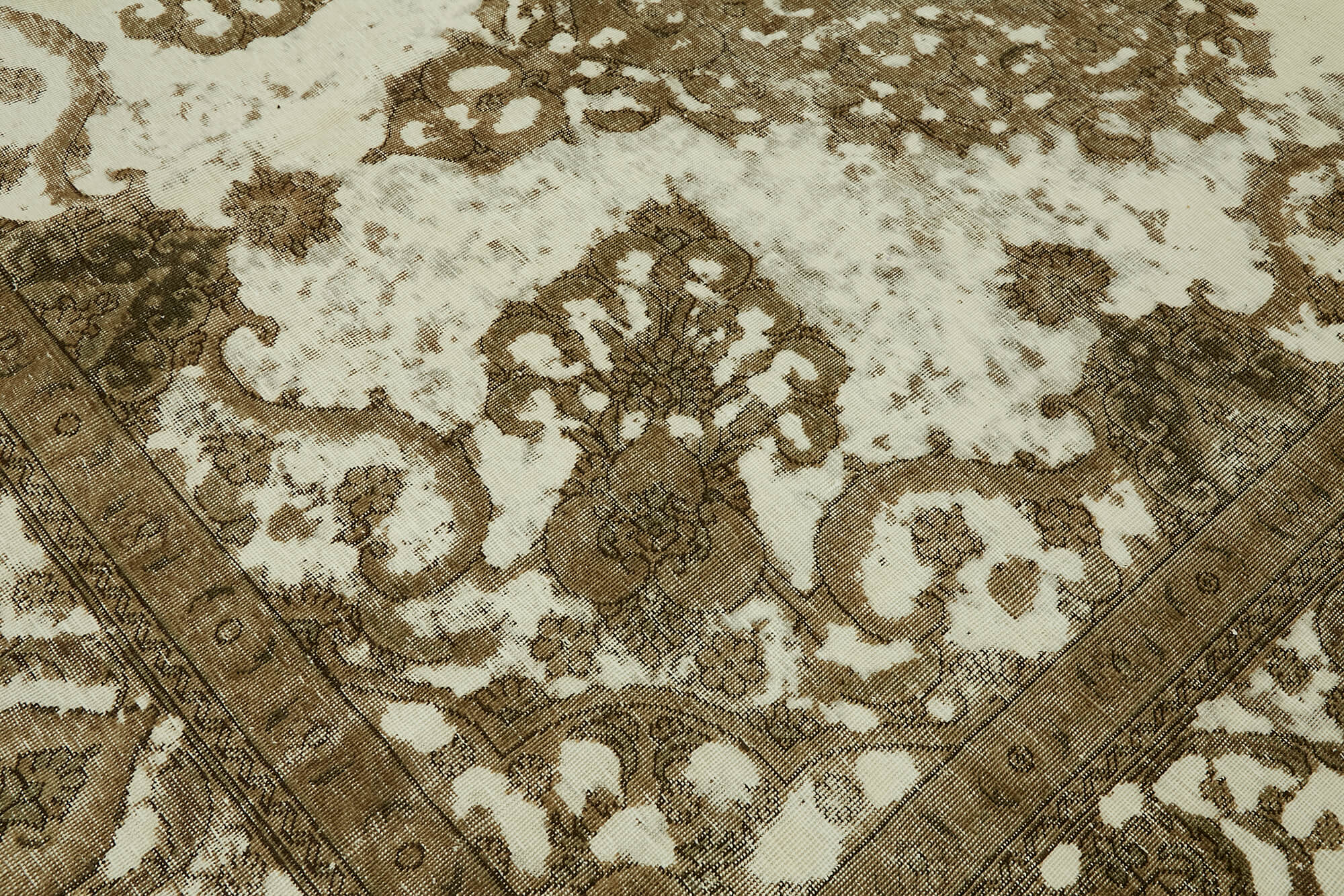 9 x 12 Beige Vintage Large Area Rug - 7352